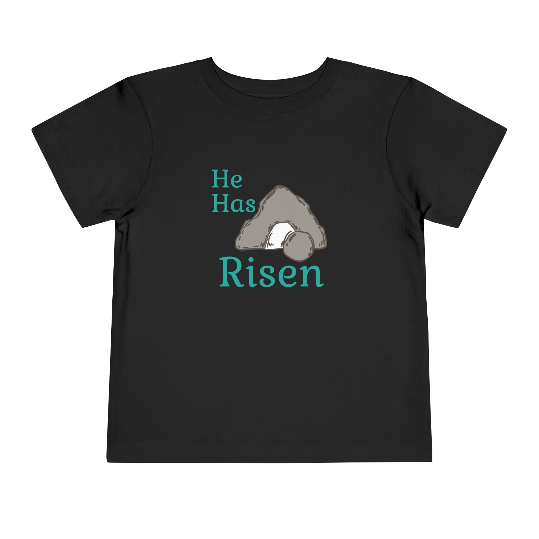 Faith Based Toddler T-Shirt - He Has Risen | Kids clothes by atgodanddesigns