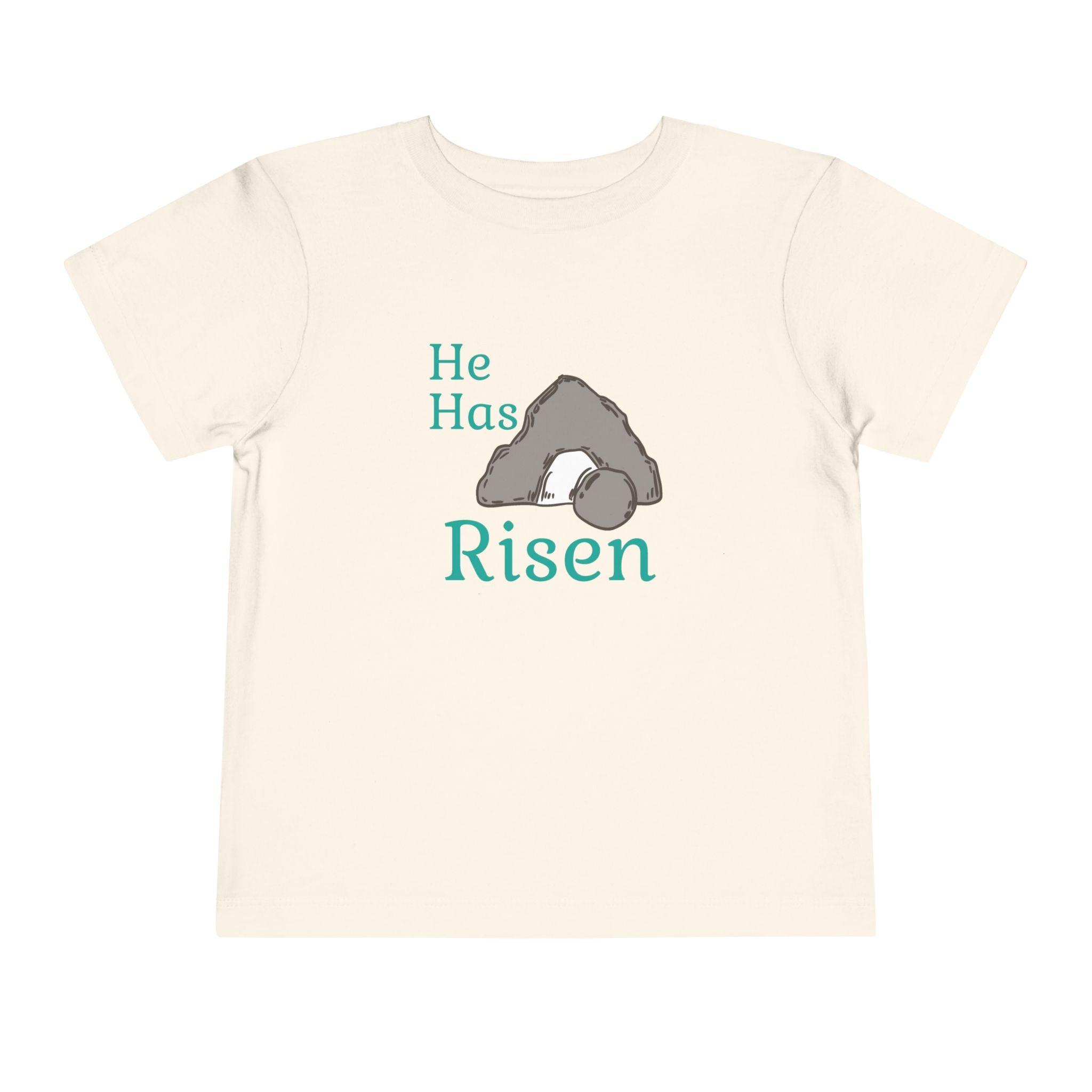 Faith Based Toddler T-Shirt - He Has Risen | Kids clothes by atgodanddesigns