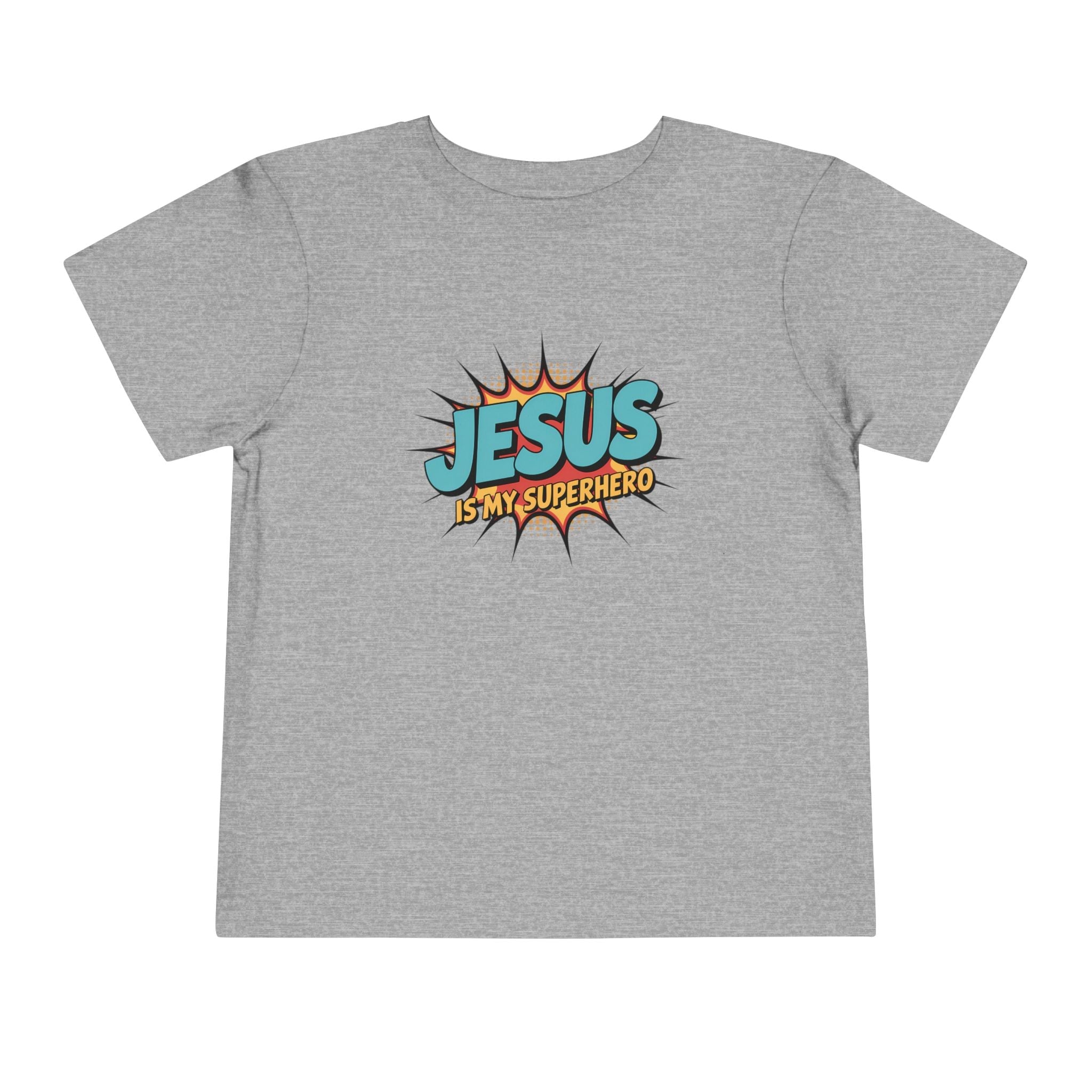 Faith Based Toddler T-Shirt - Jesus Is My Superhero | Kids clothes by atgodanddesigns
