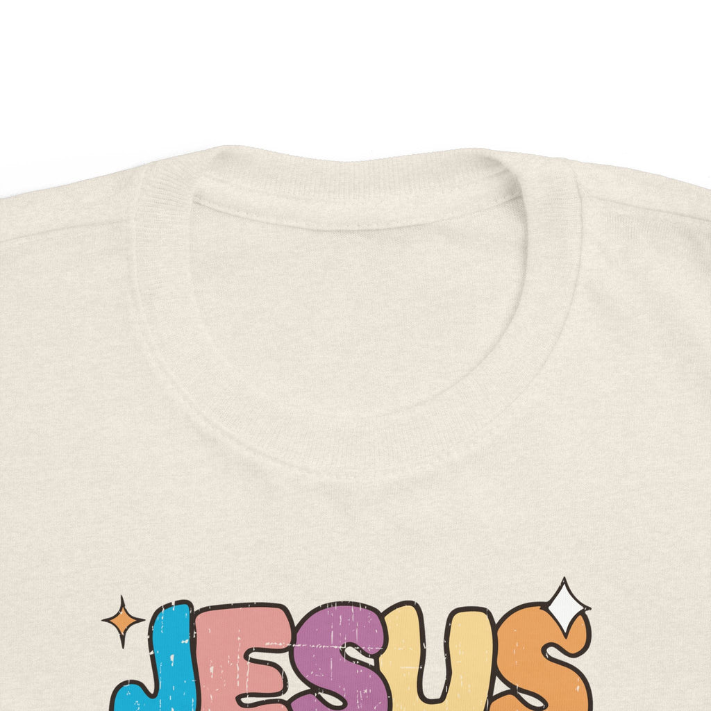 Faith Based Toddler T-Shirt - Jesus Loves You | Kids clothes by atgodanddesigns