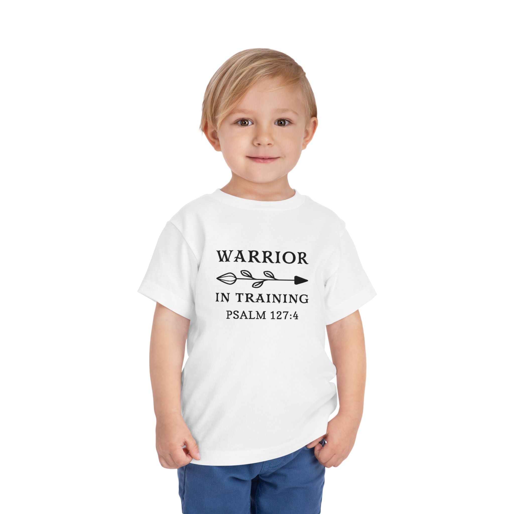 Faith Based Toddler T-Shirt - Warrior in Training | Kids clothes by atgodanddesigns