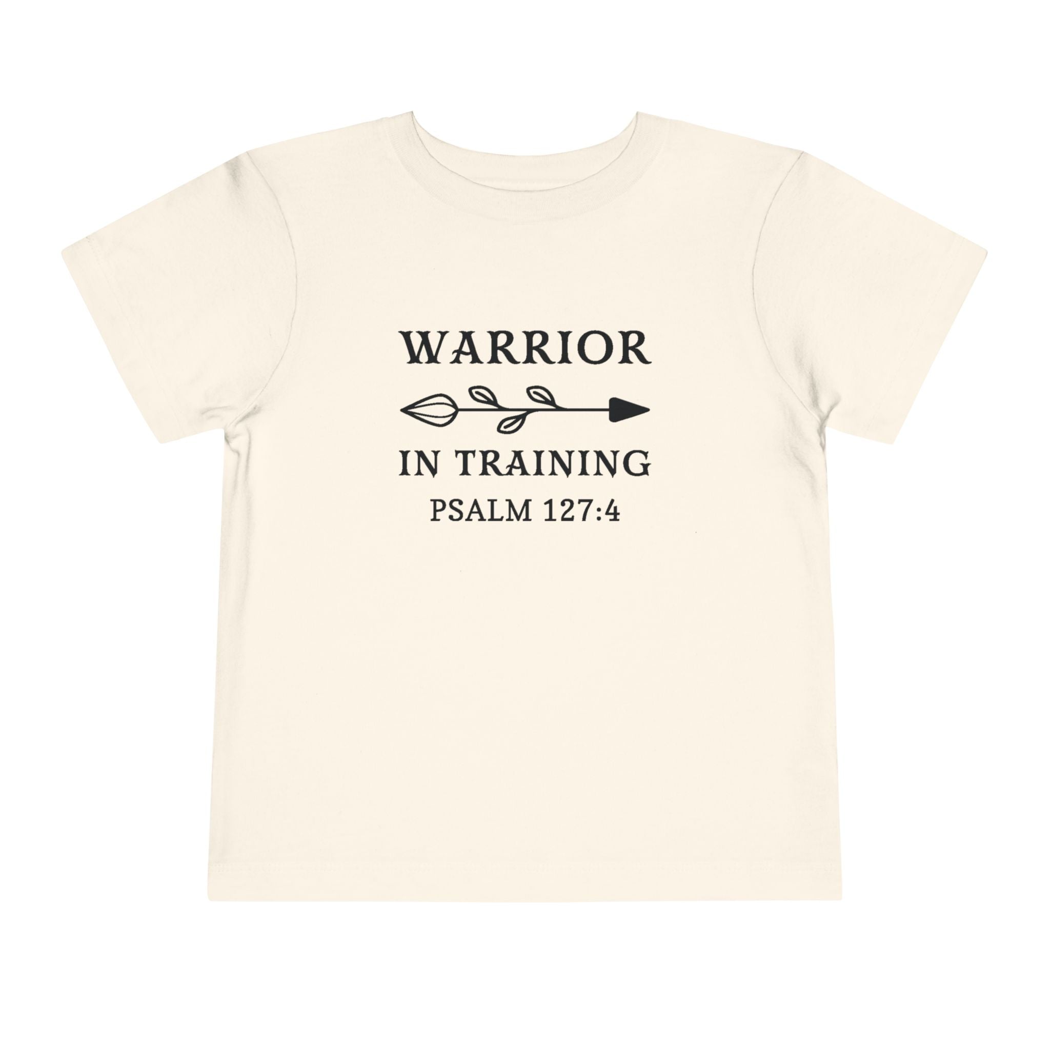 Faith Based Toddler T-Shirt - Warrior in Training | Kids clothes by atgodanddesigns