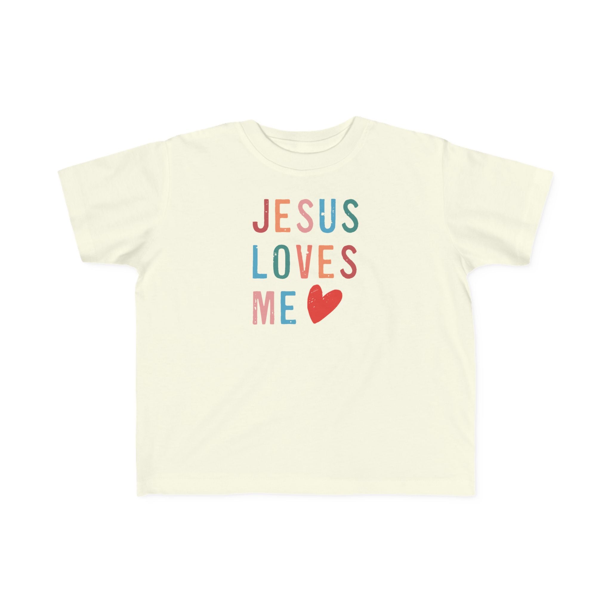 Faith Based Toddler Tee - Jesus Loves Me | Kids clothes by atgodanddesigns