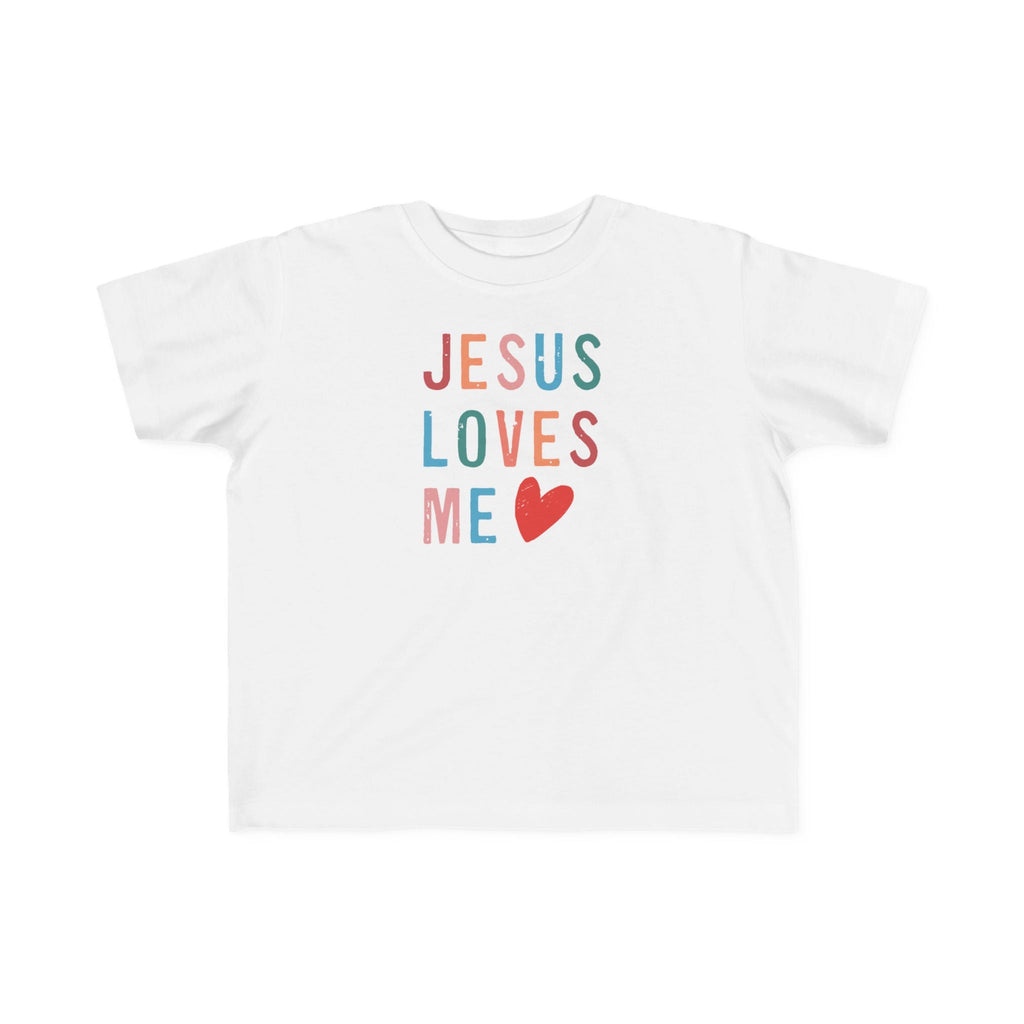 Faith Based Toddler Tee - Jesus Loves Me | Kids clothes by atgodanddesigns