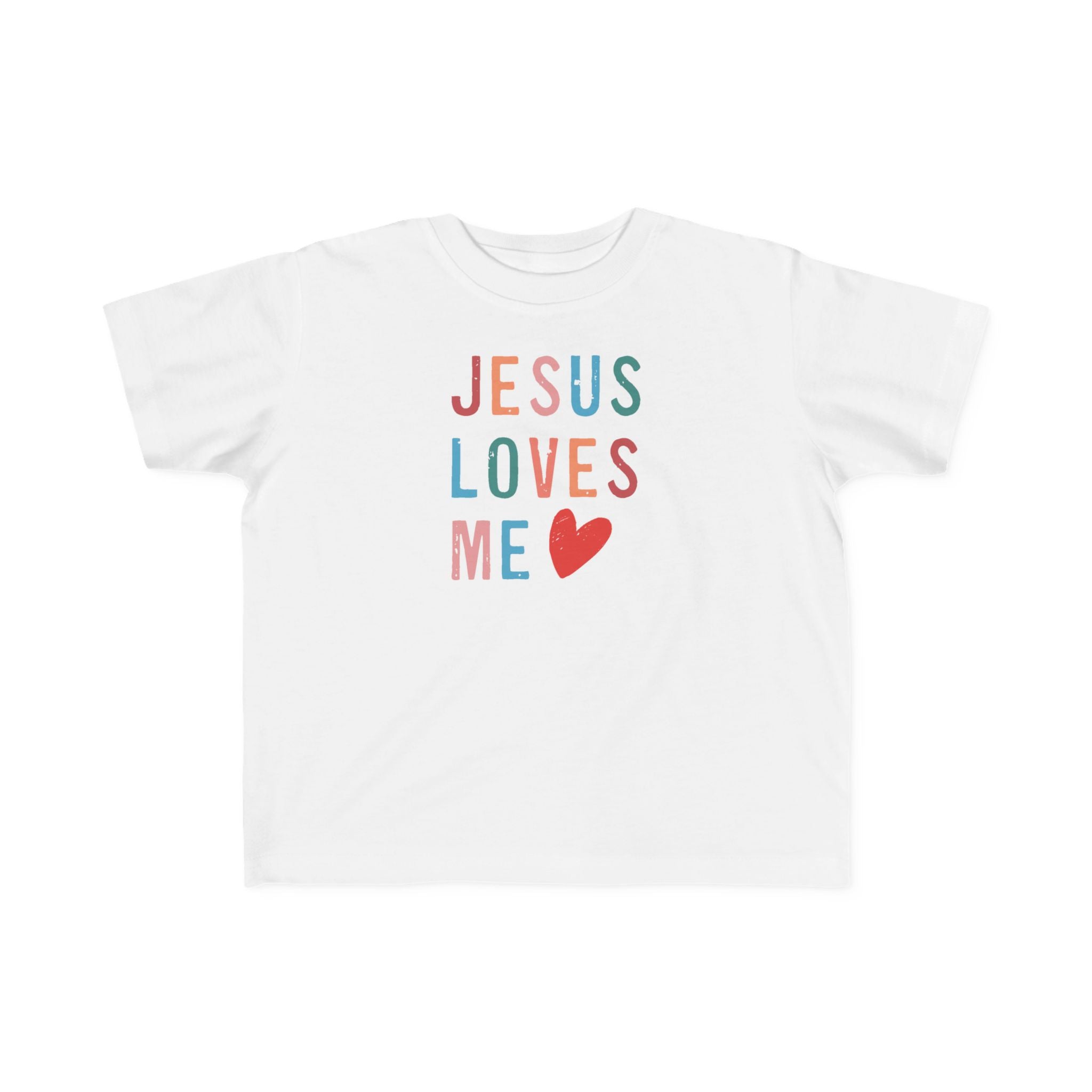 Faith Based Toddler Tee - Jesus Loves Me | Kids clothes by atgodanddesigns