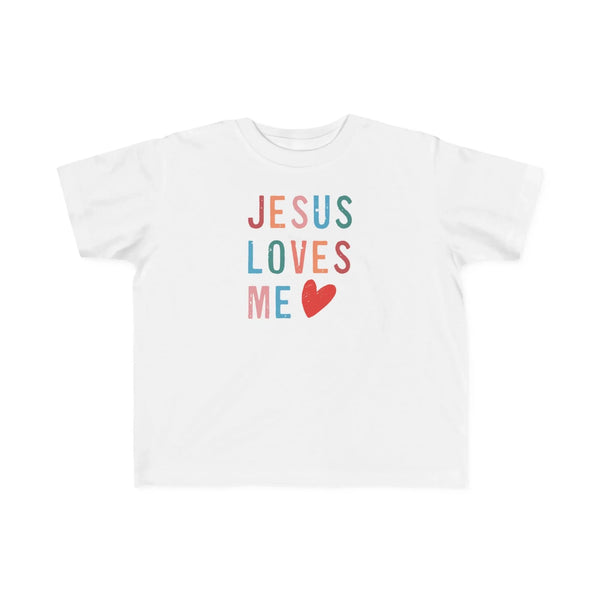Faith Based Toddler Tee - Jesus Loves Me | Kids clothes by atgodanddesigns