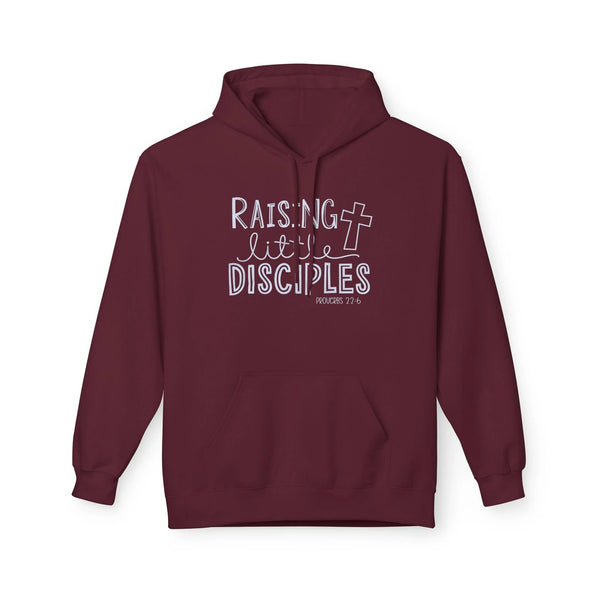 Faith Based Women's Fleece Hoodie - Raising Little Disciples | Hoodie by atgodanddesigns