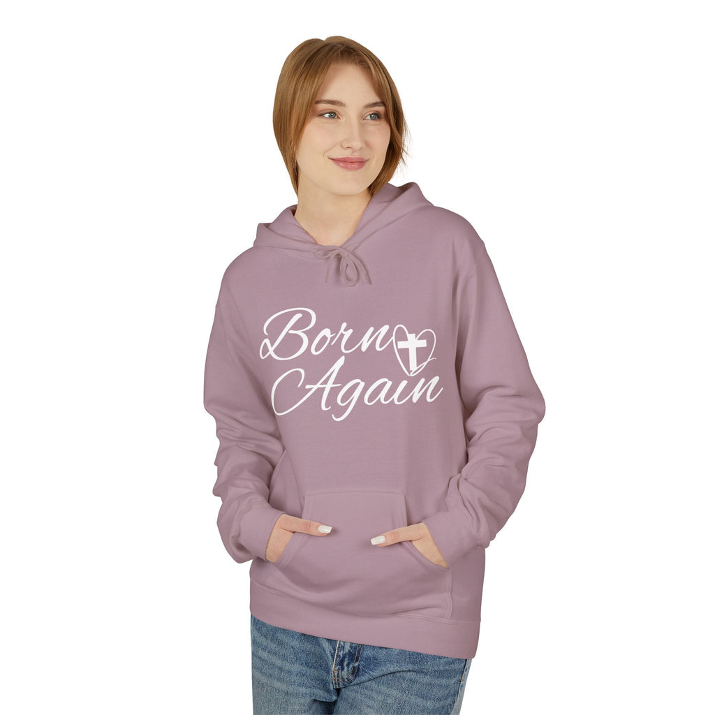 Faith Based Women's Hoodie - Born Again | Hoodie by atgodanddesigns
