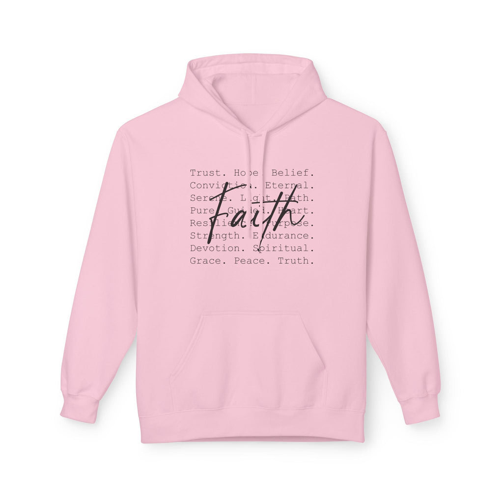 Faith Based Women's Hoodie - Faith Words | Hoodie by atgodanddesigns