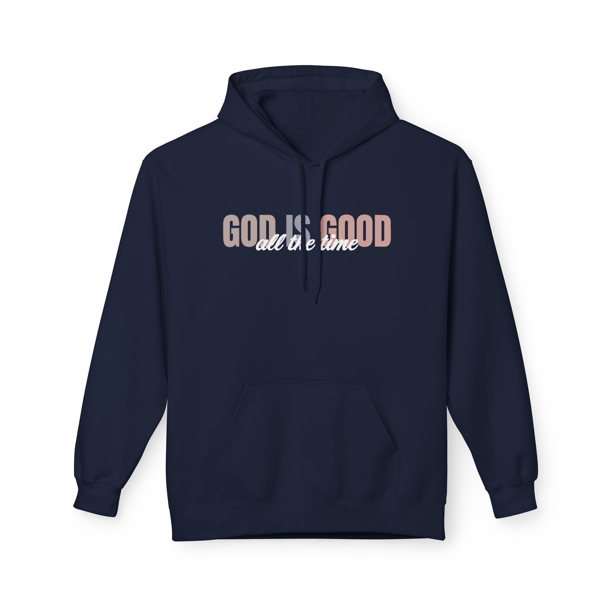 Faith Based Women's Hoodie - God Is Good All The Time | Hoodie by atgodanddesigns