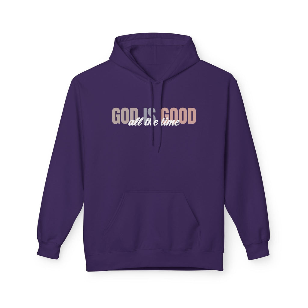 Faith Based Women's Hoodie - God Is Good All The Time | Hoodie by atgodanddesigns