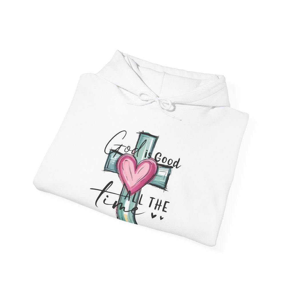 Faith Based Women's Hoodie - God Is Good All The Time | Hoodie by atgodanddesigns