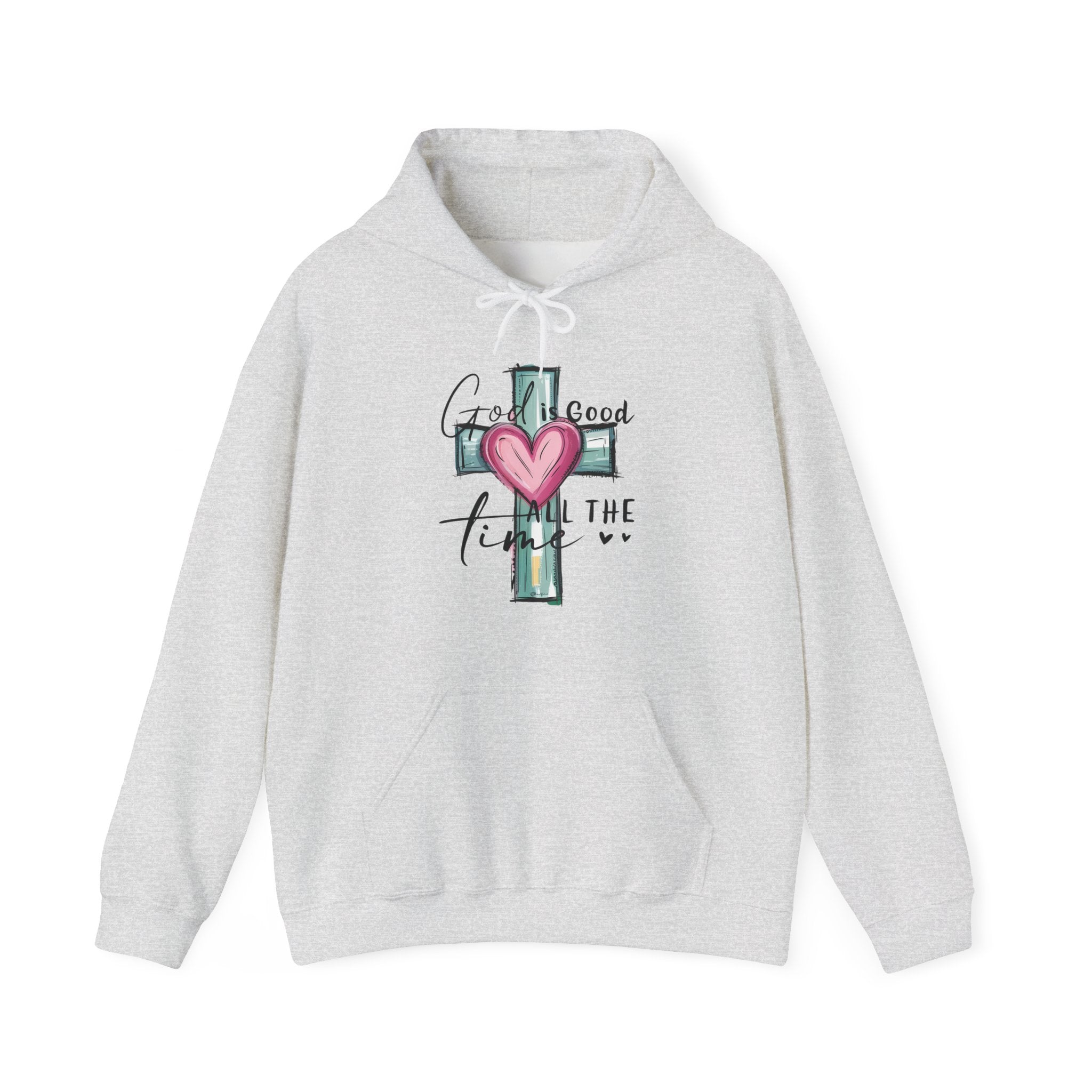 Faith Based Women's Hoodie - God Is Good All The Time | Hoodie by atgodanddesigns