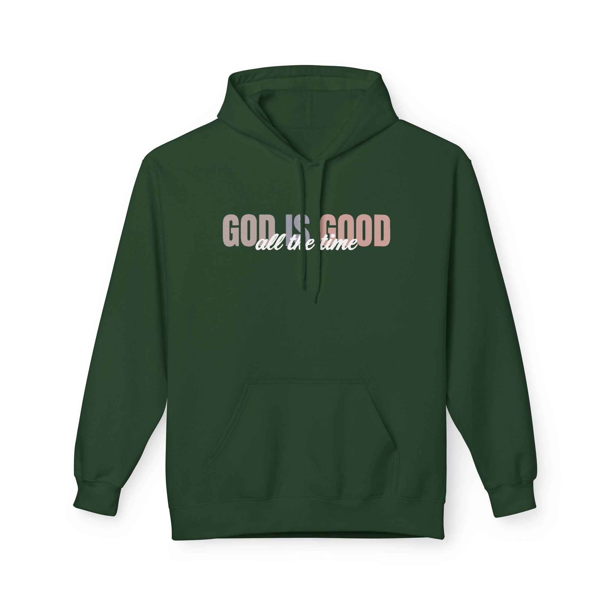Faith Based Women's Hoodie - God Is Good All The Time | Hoodie by atgodanddesigns