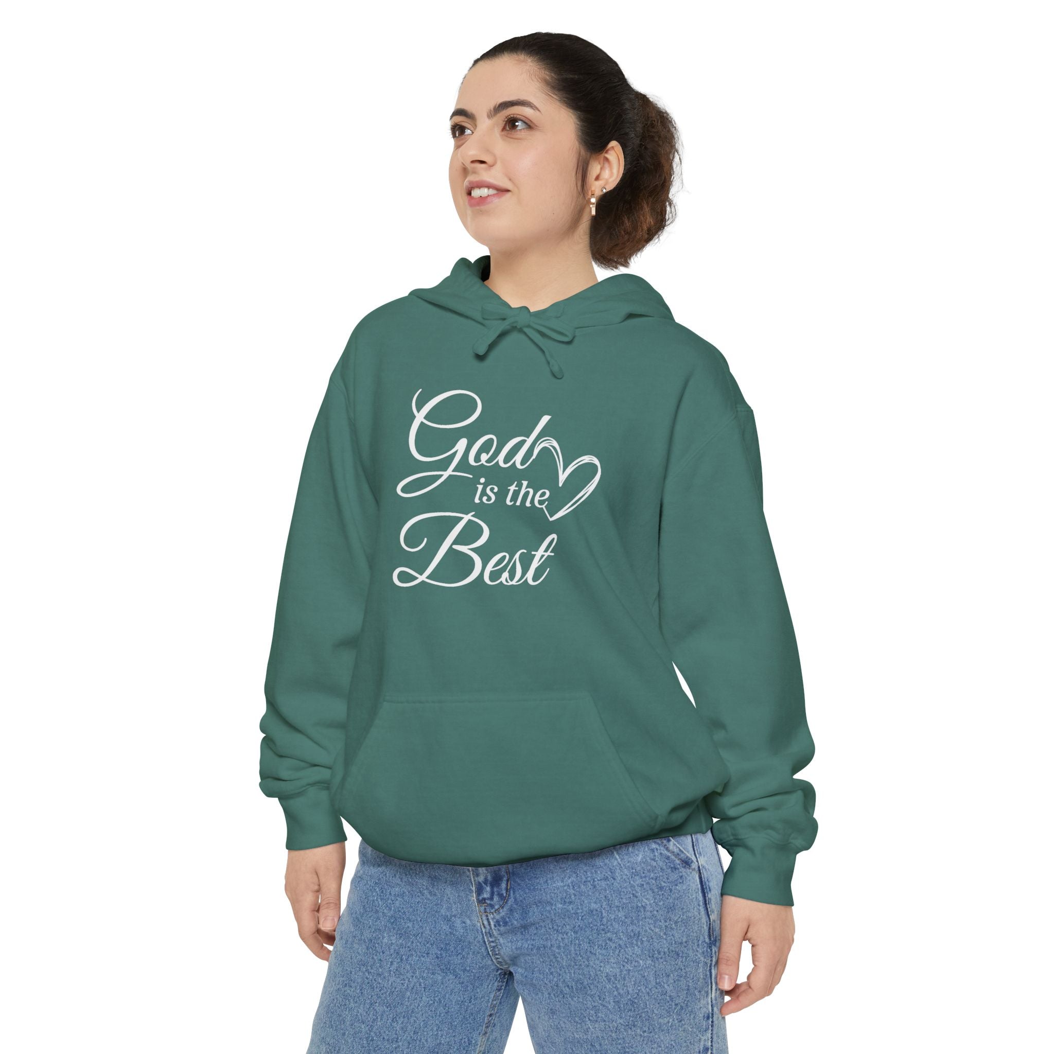 Faith Based Women's Hoodie - God Is The Best | Hoodie by atgodanddesigns