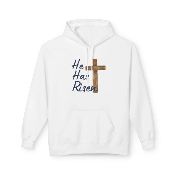 Faith Based Women's Hoodie - He Has Risen | Hoodie by atgodanddesigns
