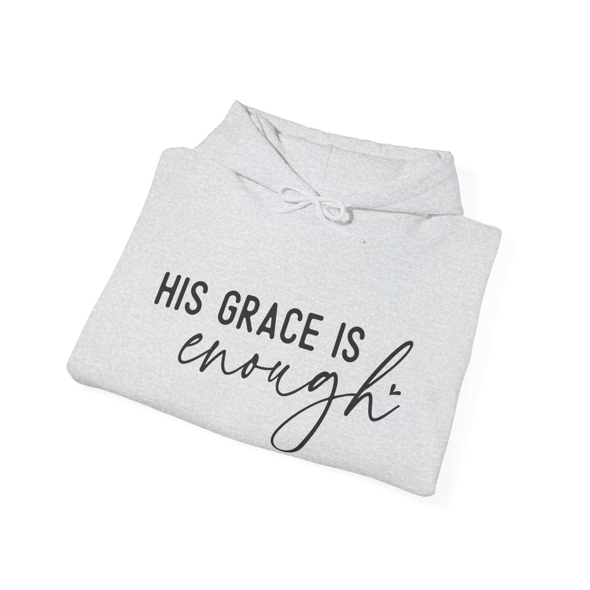 Faith Based Women's Hoodie - His Grace Is Enough | Hoodie by atgodanddesigns