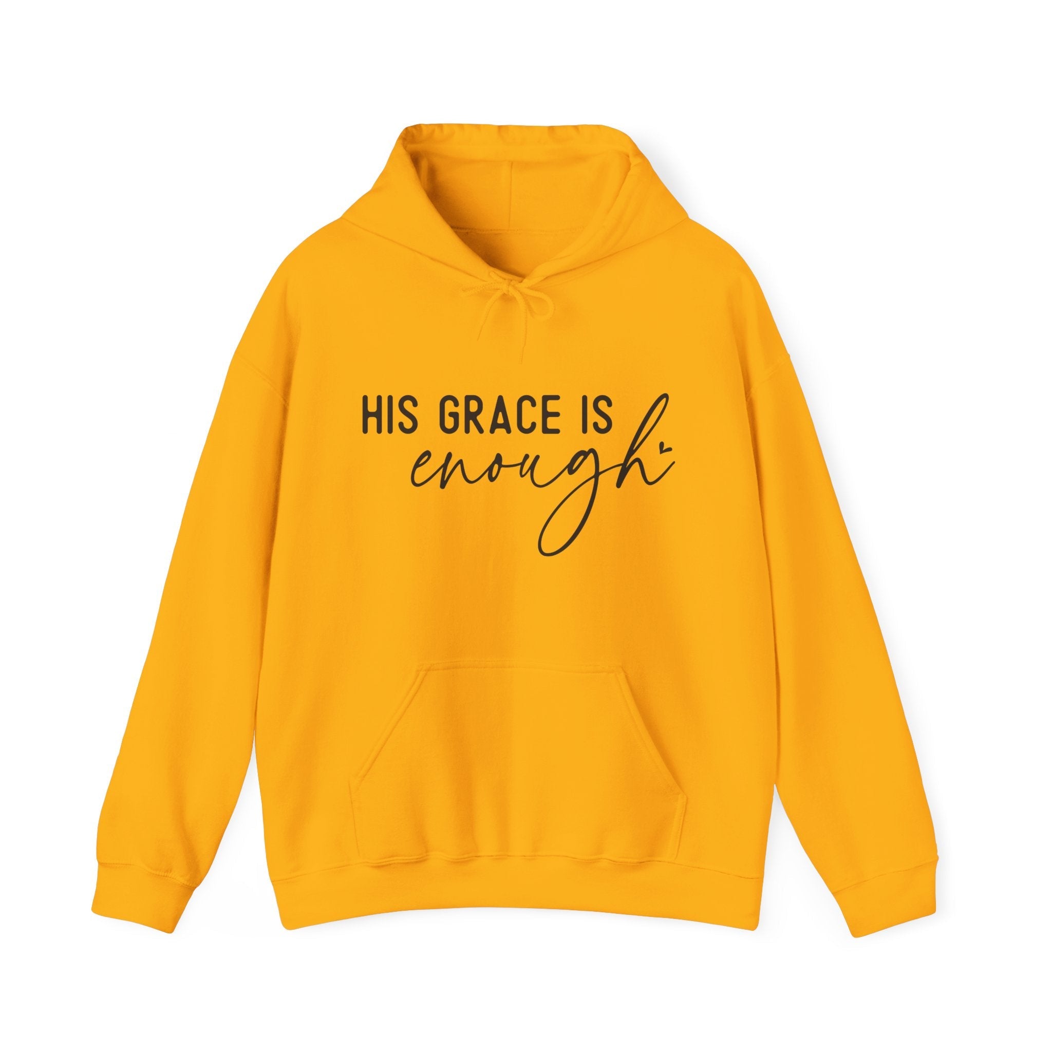 Faith Based Women's Hoodie - His Grace Is Enough | Hoodie by atgodanddesigns