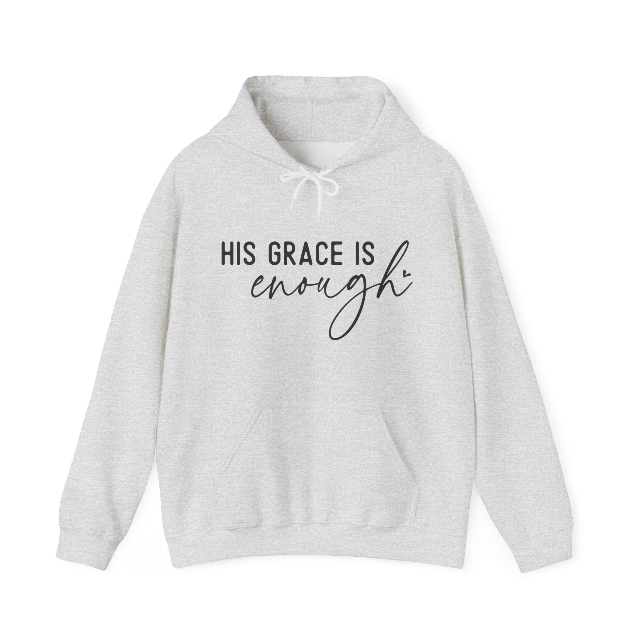 Faith Based Women's Hoodie - His Grace Is Enough | Hoodie by atgodanddesigns