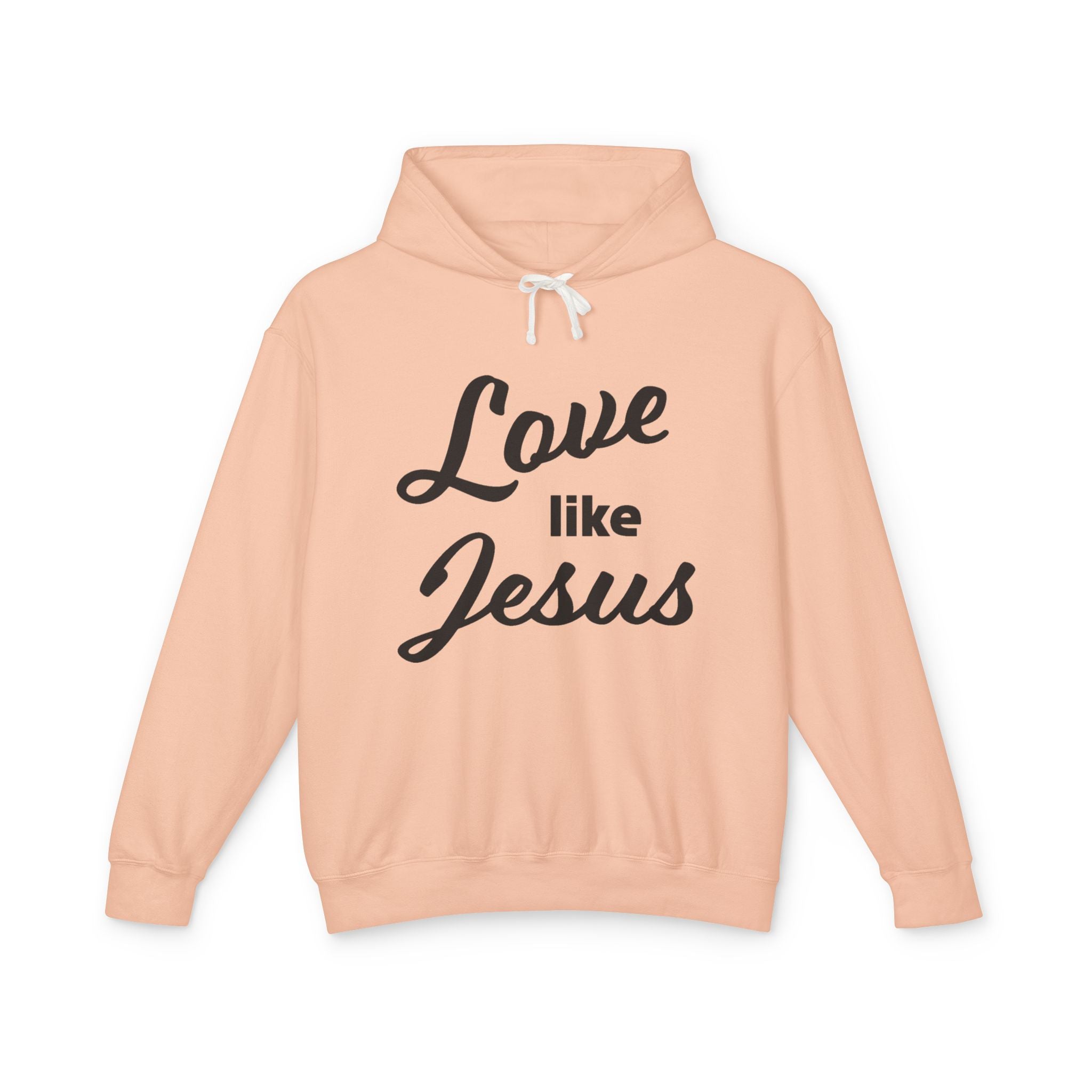 Faith Based Women's Hoodie - Love Like Jesus | Hoodie by atgodanddesigns