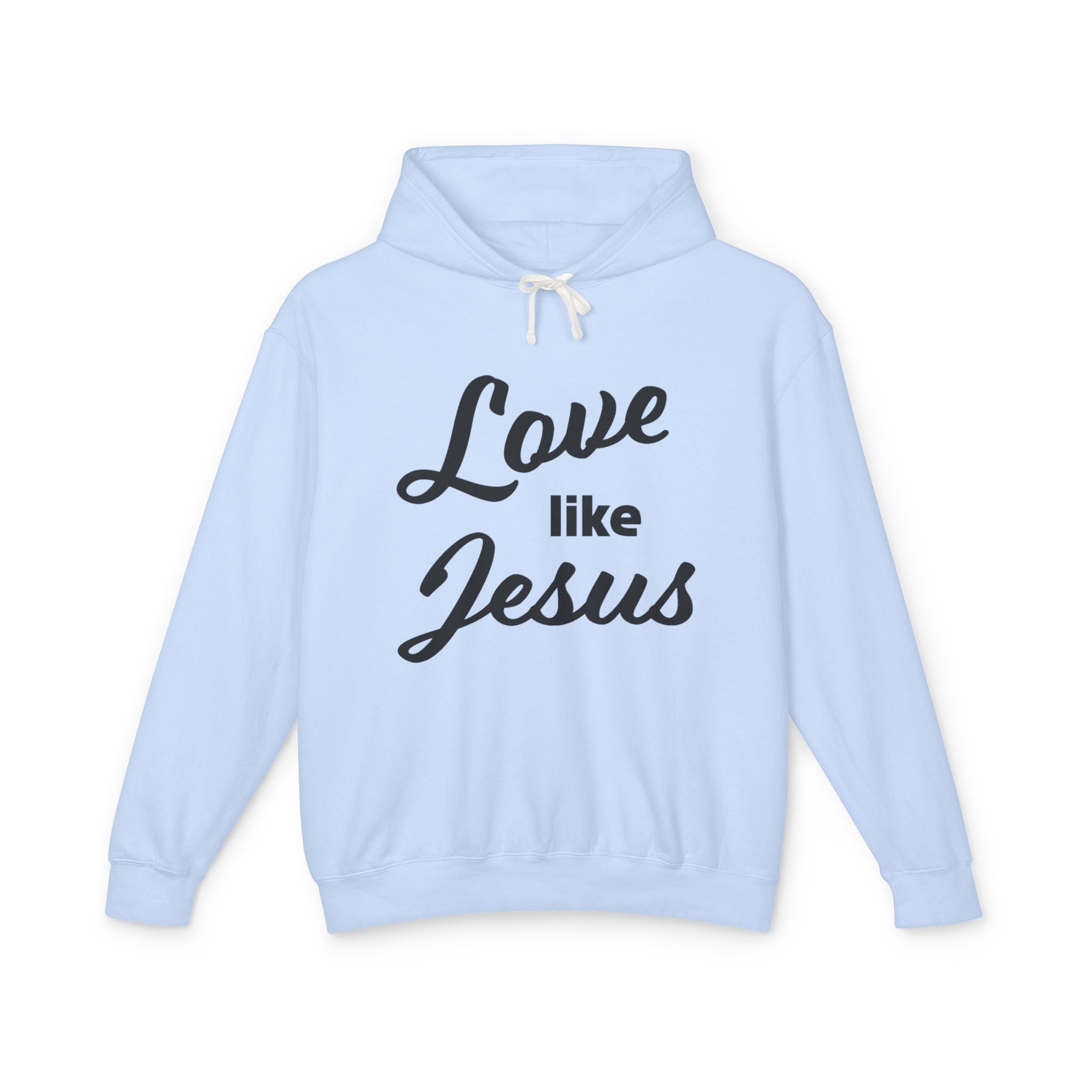 Faith Based Women's Hoodie - Love Like Jesus | Hoodie by atgodanddesigns