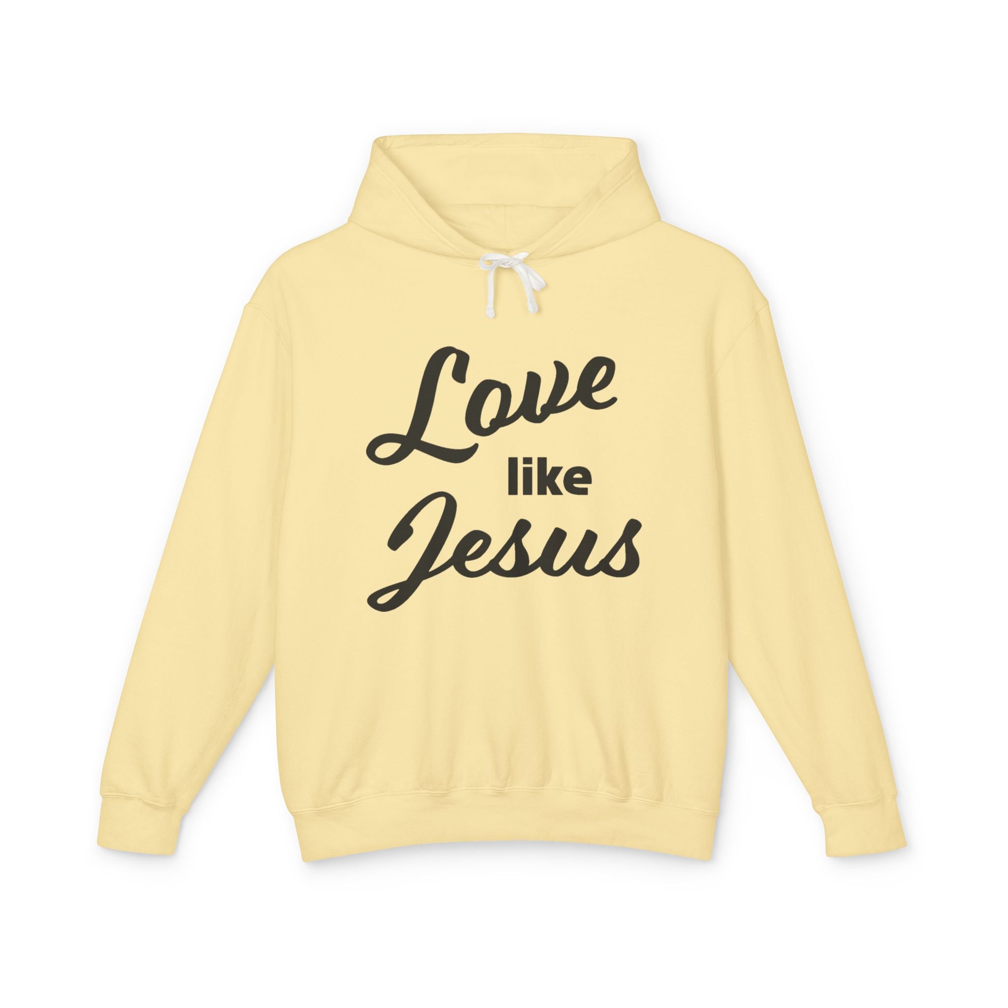 Faith Based Women's Hoodie - Love Like Jesus | Hoodie by atgodanddesigns