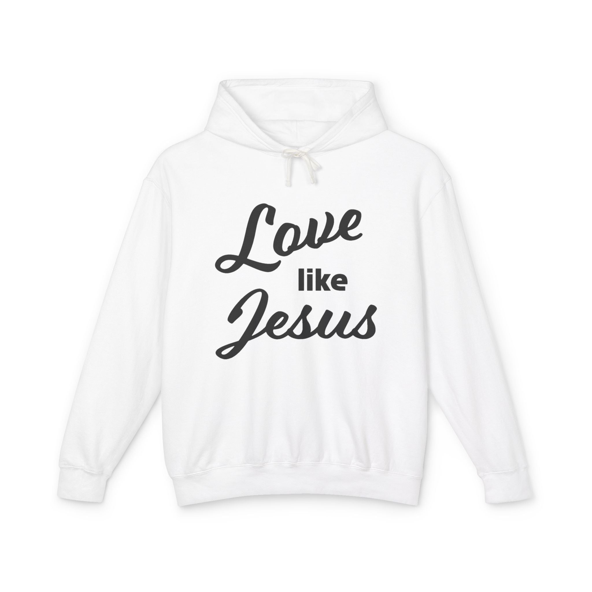 Faith Based Women's Hoodie - Love Like Jesus | Hoodie by atgodanddesigns