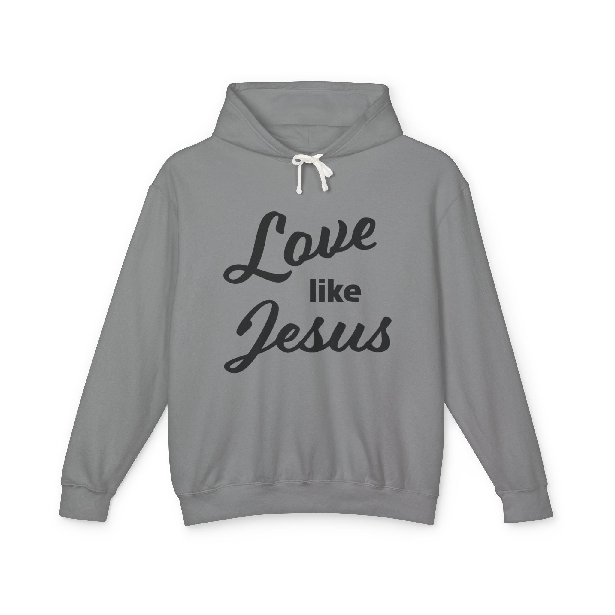Faith Based Women's Hoodie - Love Like Jesus | Hoodie by atgodanddesigns