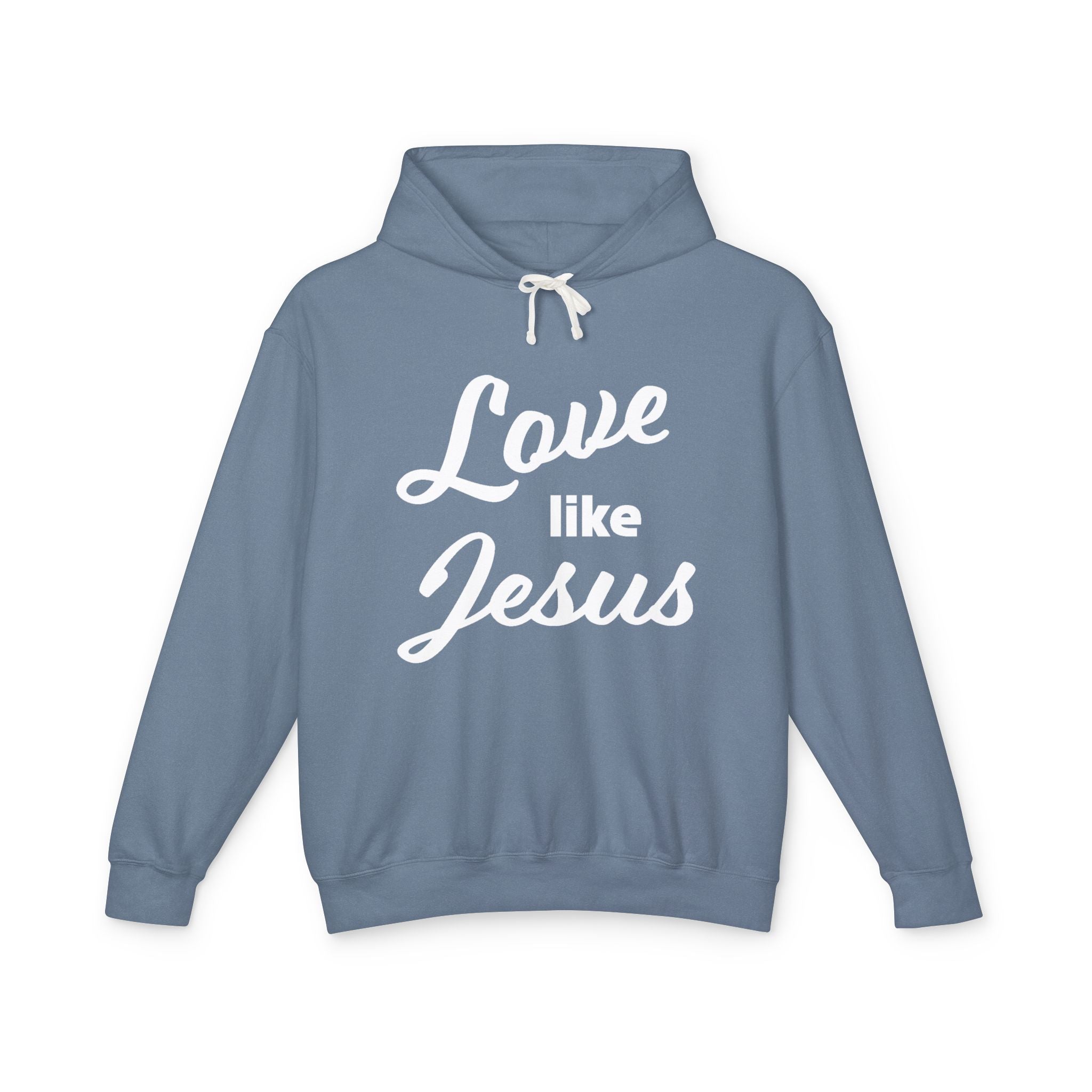 Faith Based Women's Hoodie - Love Like Jesus | Hoodie by atgodanddesigns