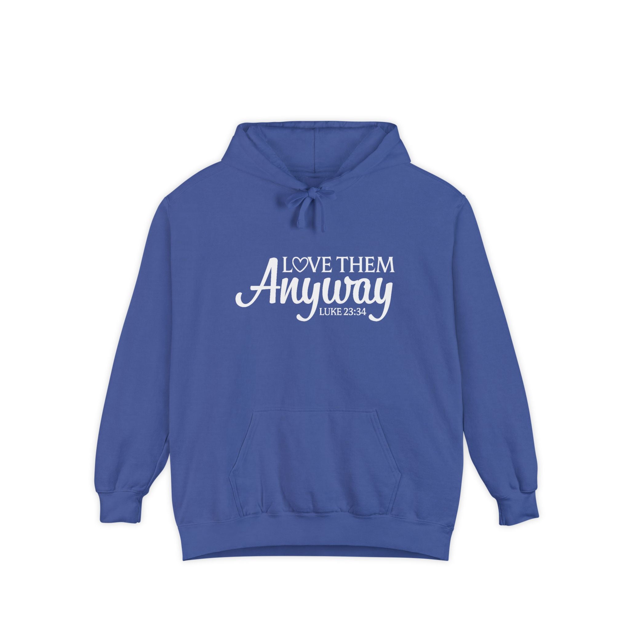 Faith Based Women's Hoodie - Love Them Anyway | Hoodie by atgodanddesigns