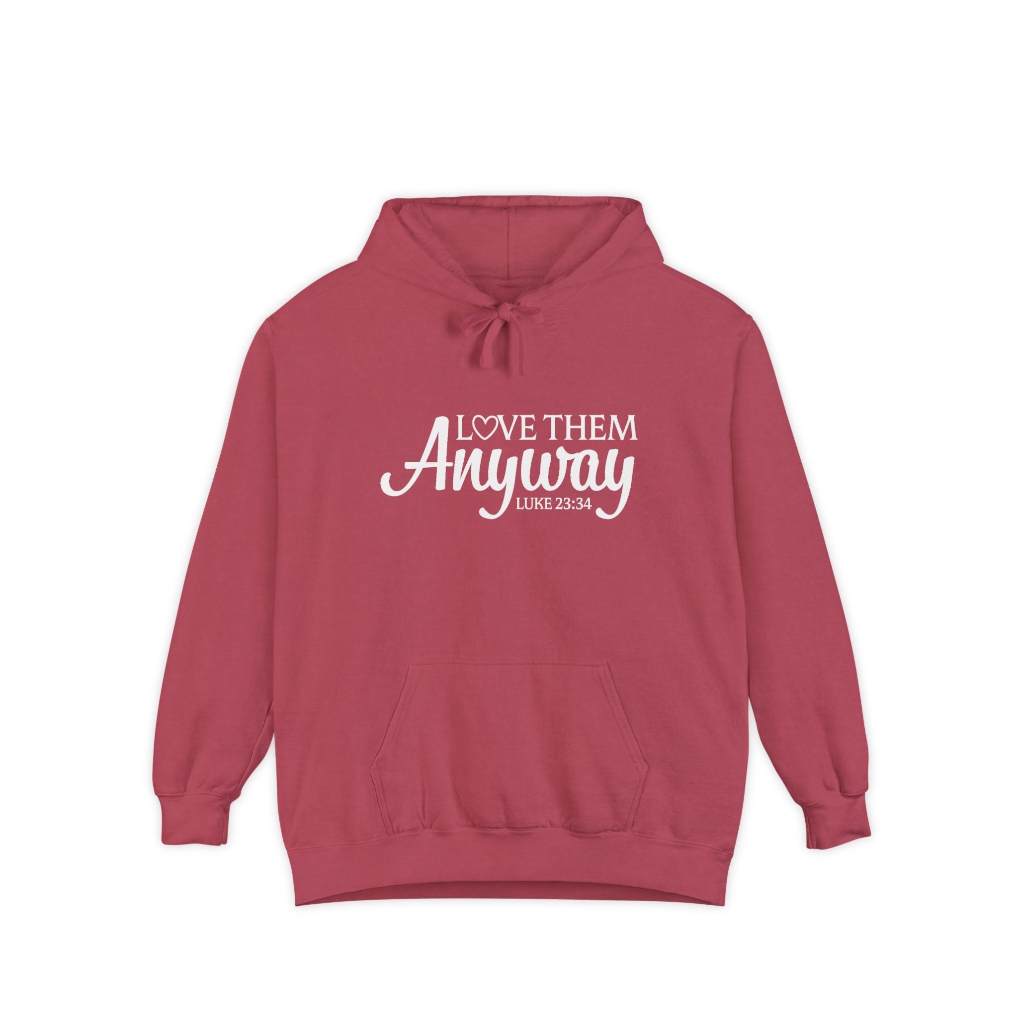 Faith Based Women's Hoodie - Love Them Anyway | Hoodie by atgodanddesigns