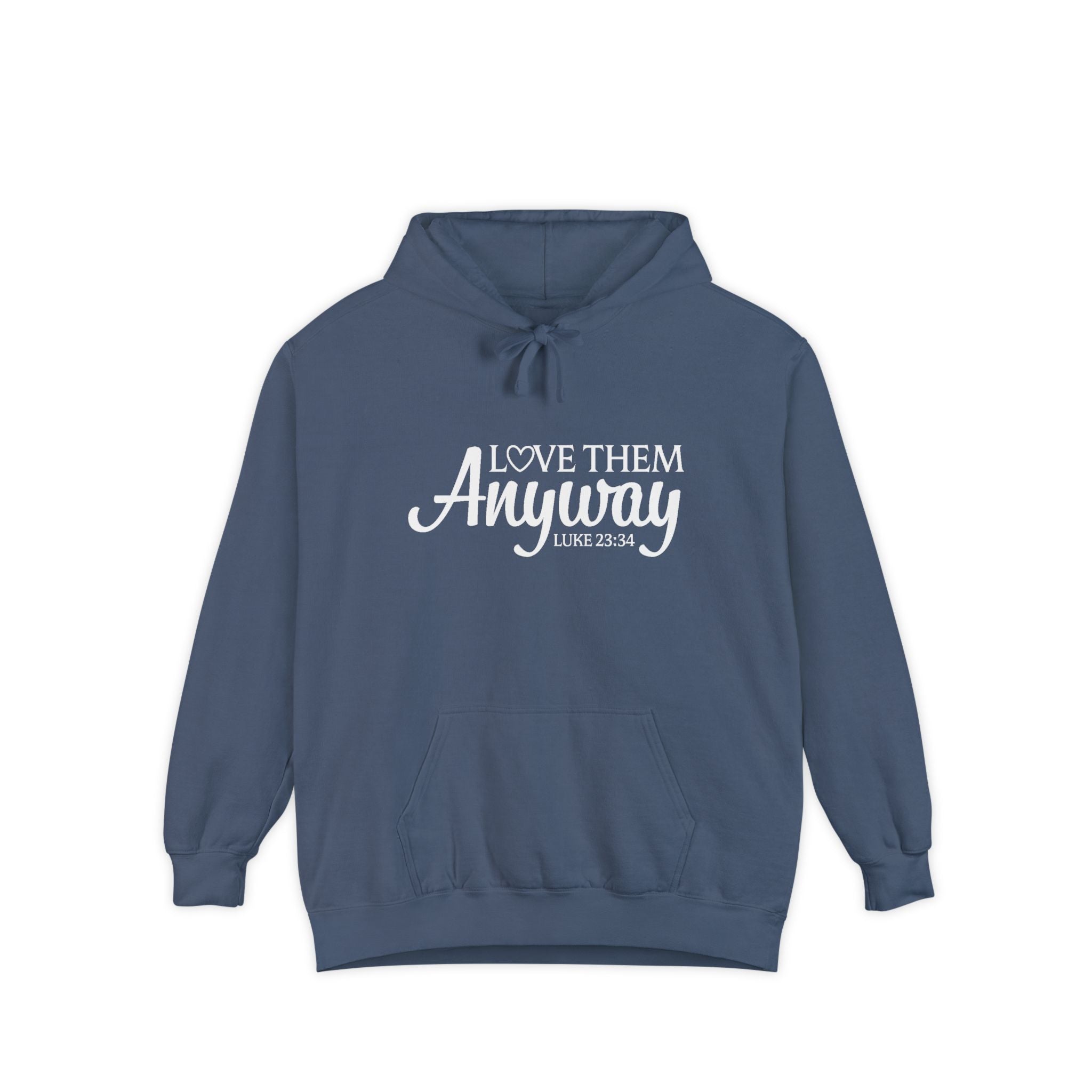 Faith Based Women's Hoodie - Love Them Anyway | Hoodie by atgodanddesigns