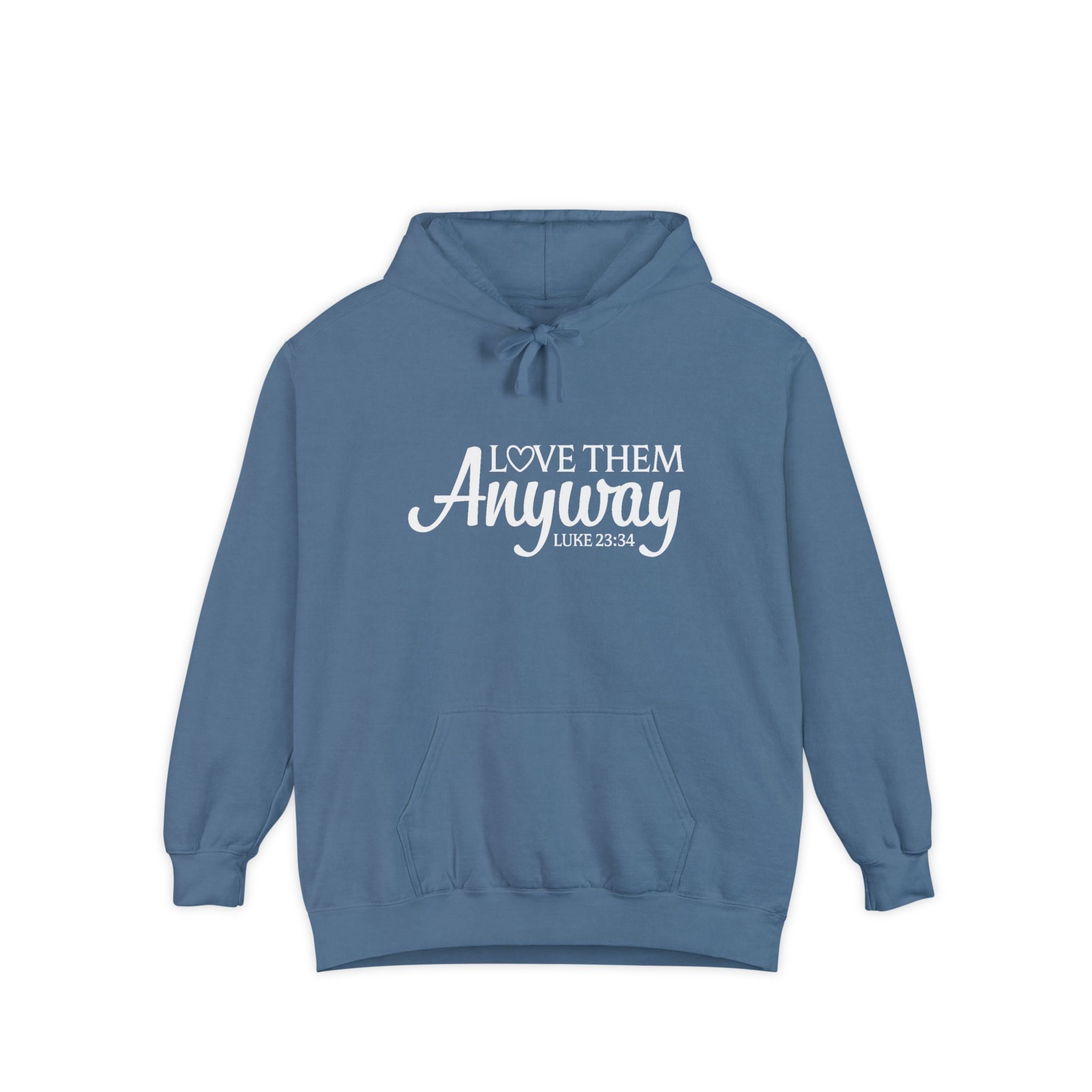 Faith Based Women's Hoodie - Love Them Anyway | Hoodie by atgodanddesigns