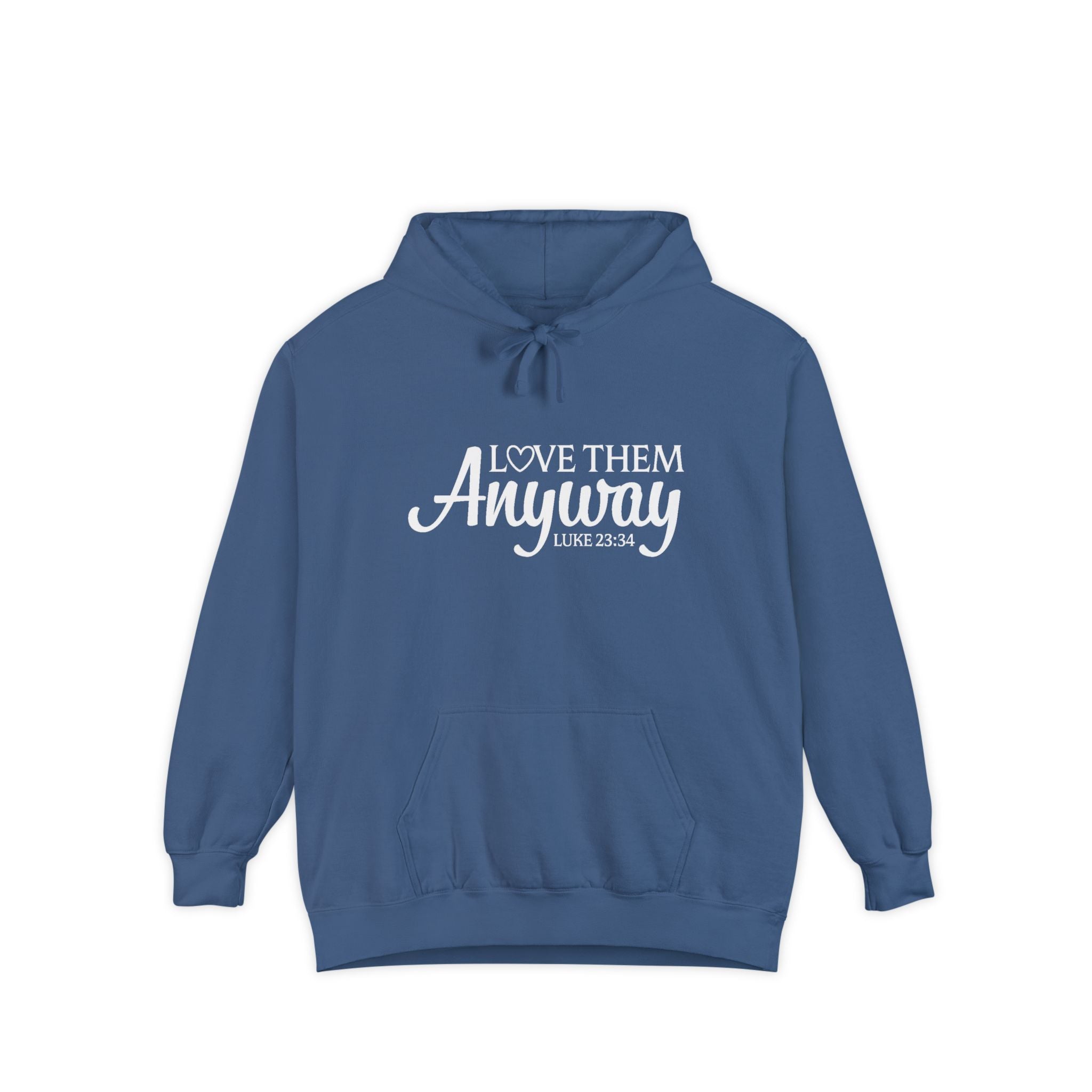 Faith Based Women's Hoodie - Love Them Anyway | Hoodie by atgodanddesigns
