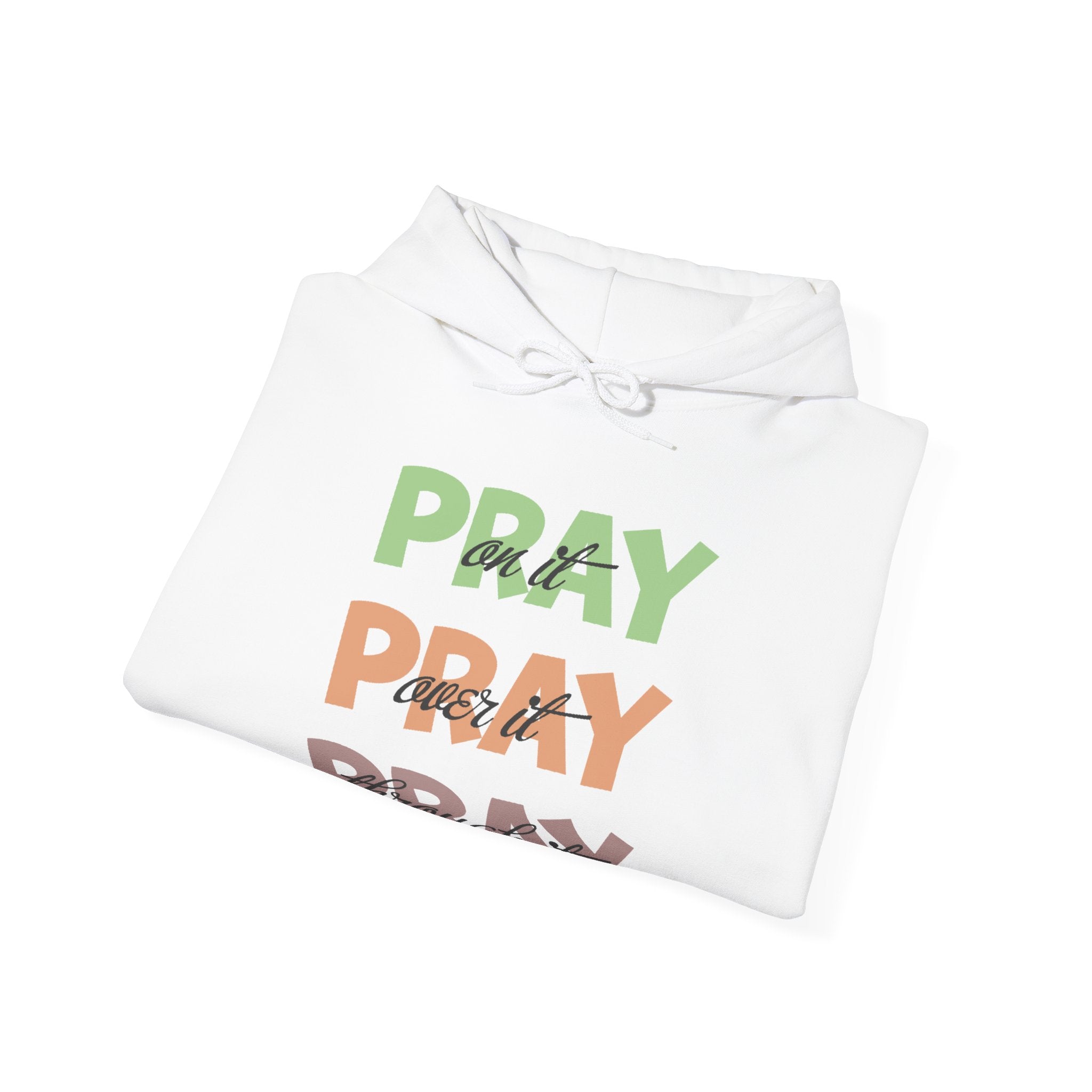 Faith Based Women's Hoodie - Pray Pray Pray | Hoodie by atgodanddesigns