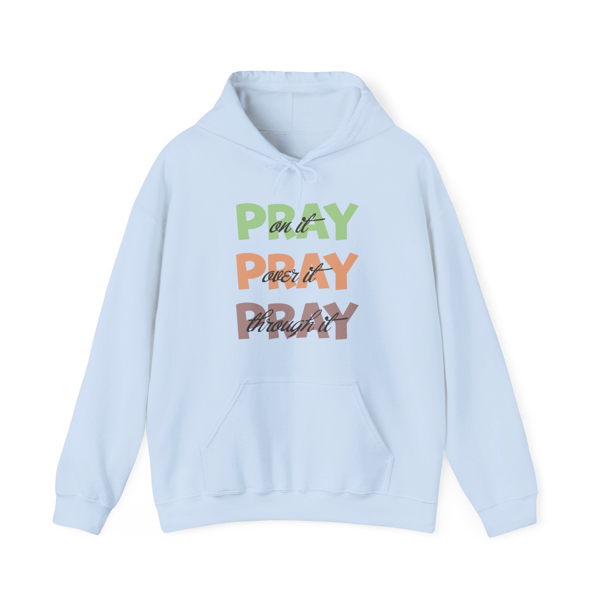 Faith Based Women's Hoodie - Pray Pray Pray | Hoodie by atgodanddesigns