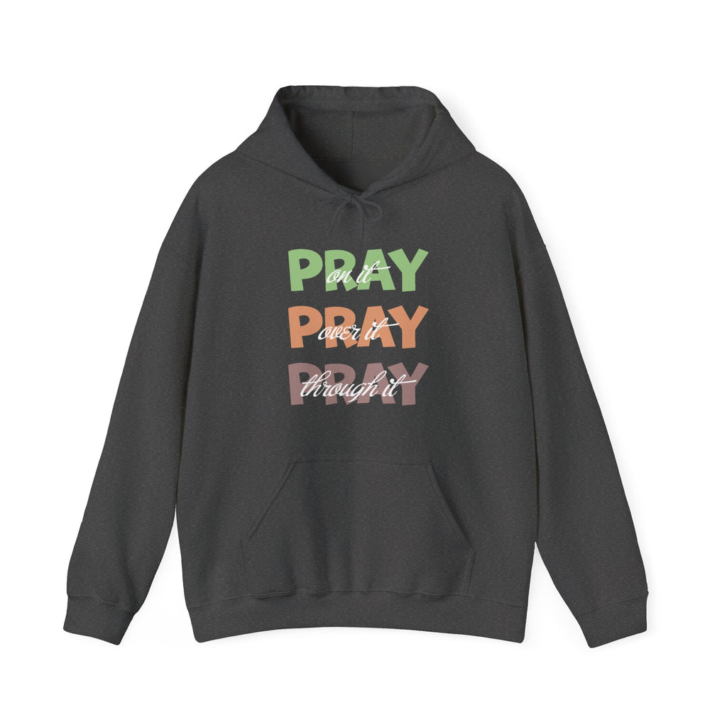 Faith Based Women's Hoodie - Pray Pray Pray | Hoodie by atgodanddesigns