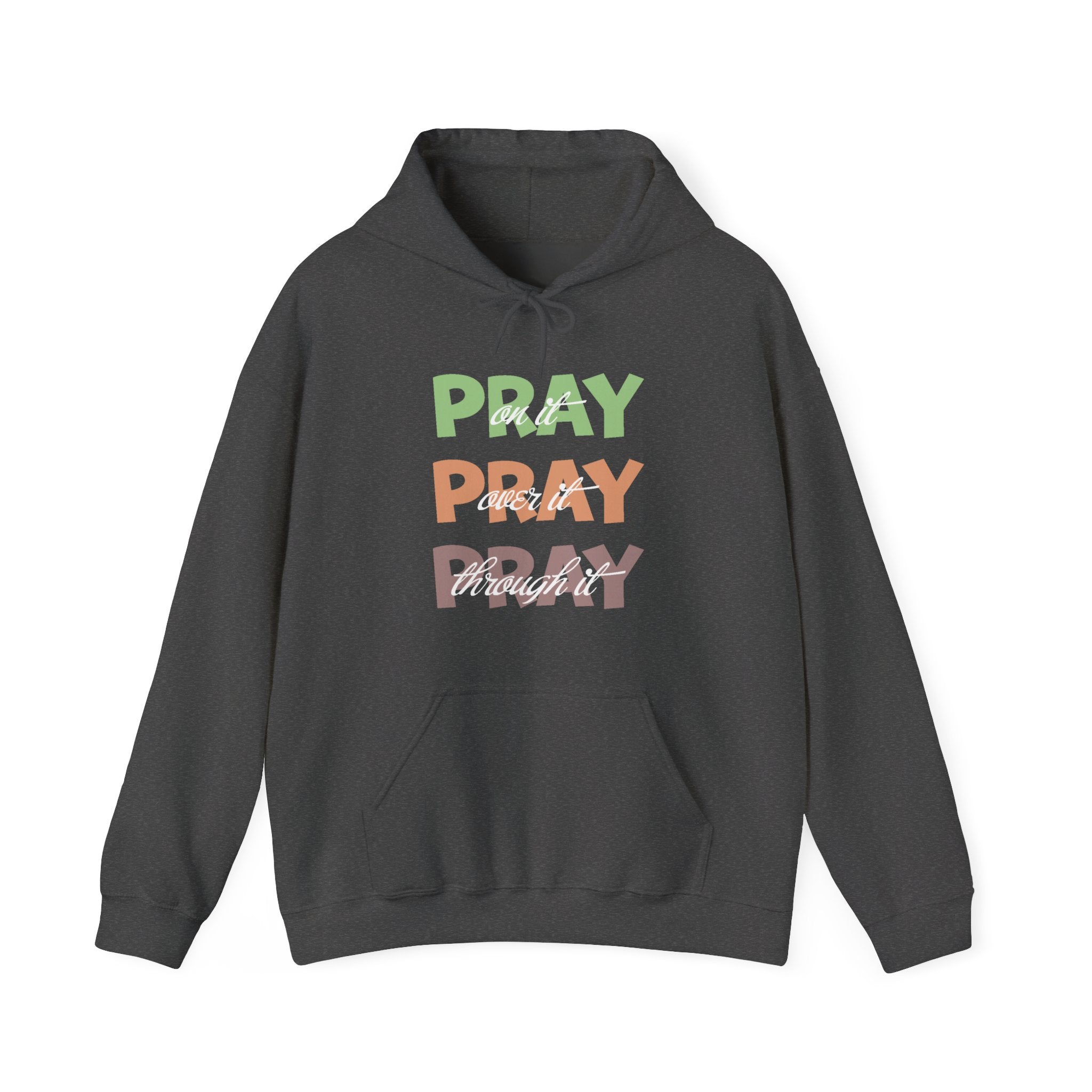 Faith Based Women's Hoodie - Pray Pray Pray | Hoodie by atgodanddesigns