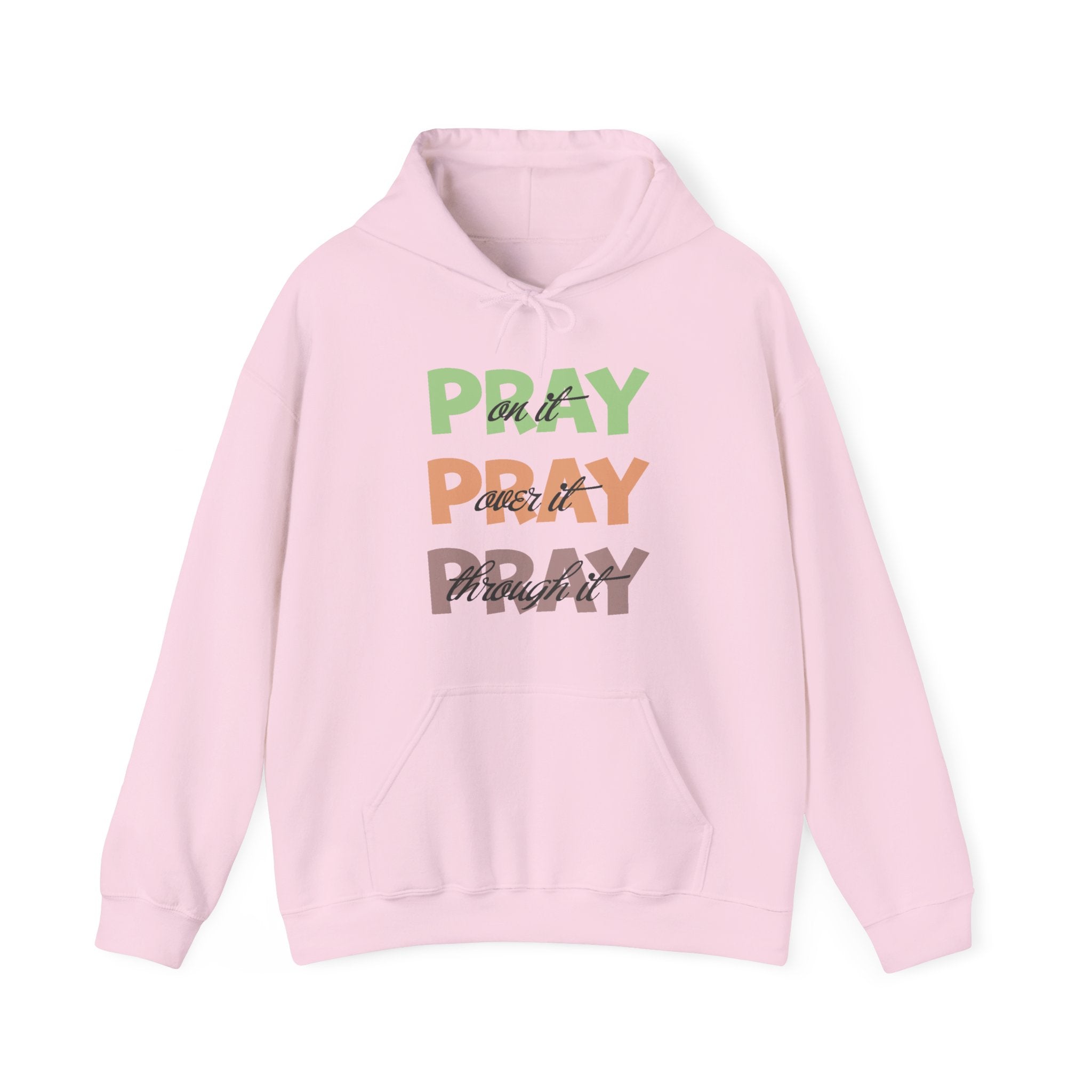 Faith Based Women's Hoodie - Pray Pray Pray | Hoodie by atgodanddesigns