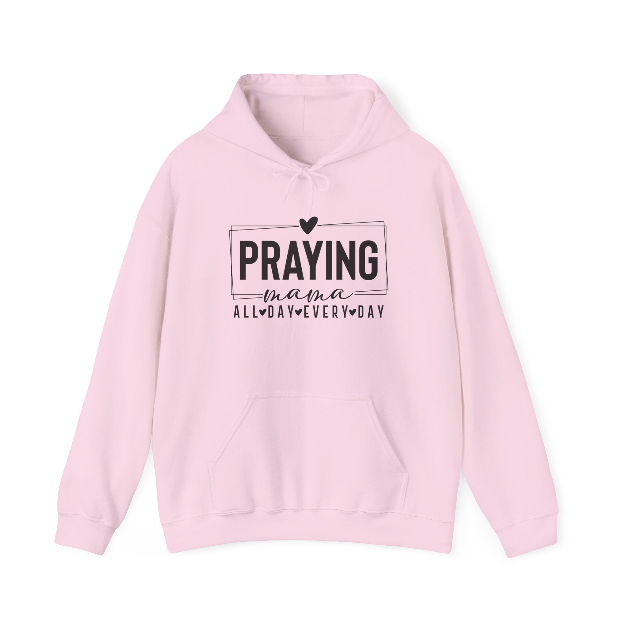 Faith Based Women's Hoodie - Praying Mama All Day Every Day | Hoodie by atgodanddesigns