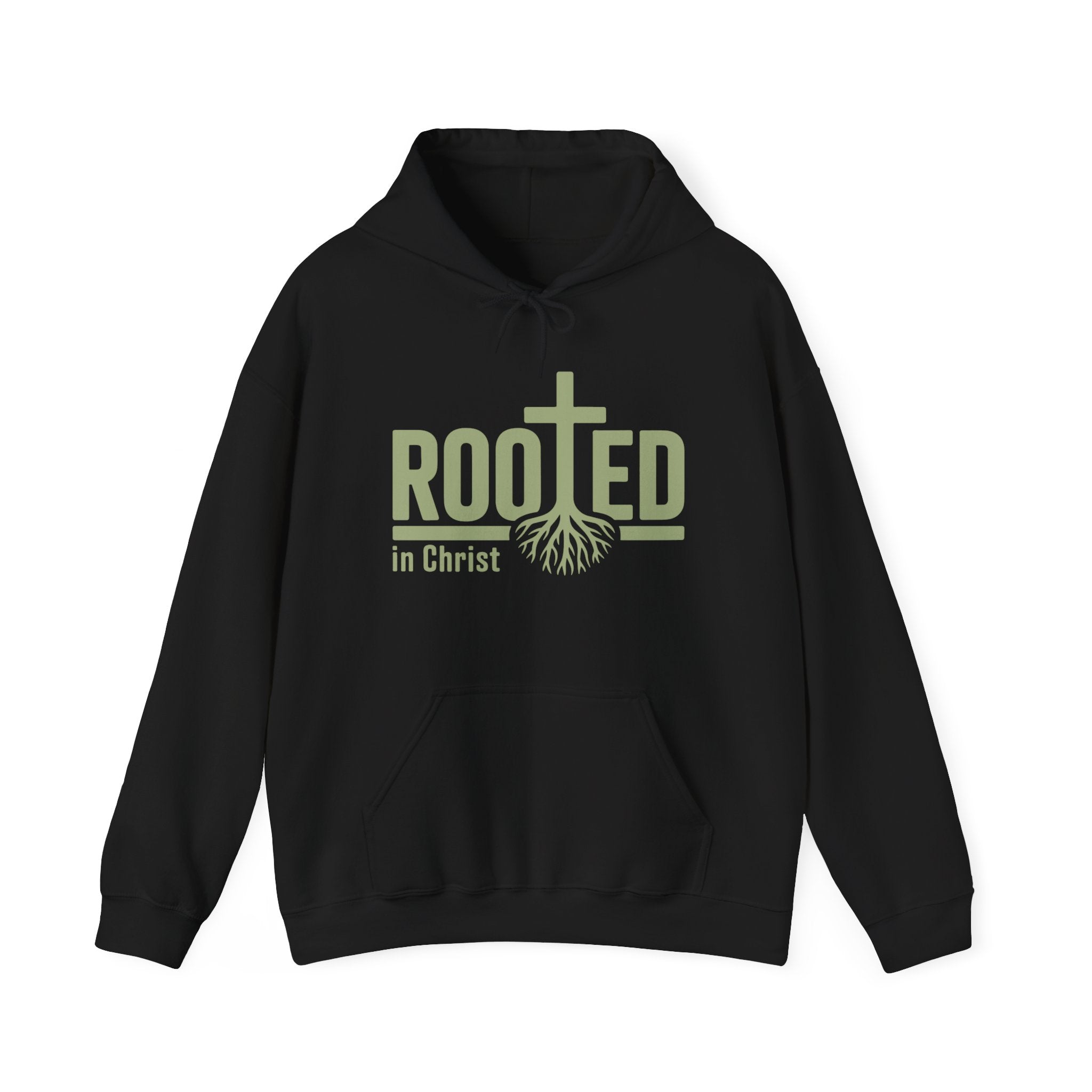 Faith Based Women's Hoodie - Rooted In Christ | Hoodie by atgodanddesigns