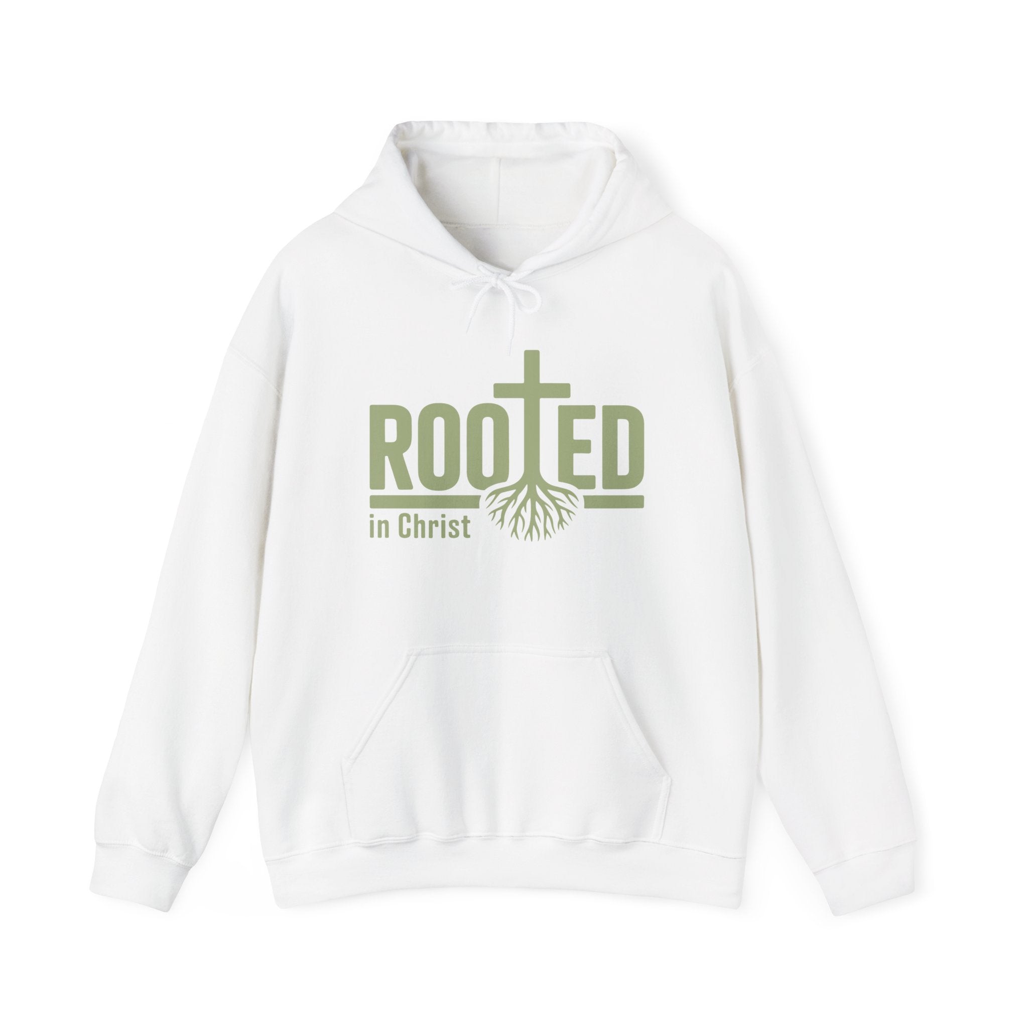 Faith Based Women's Hoodie - Rooted In Christ | Hoodie by atgodanddesigns