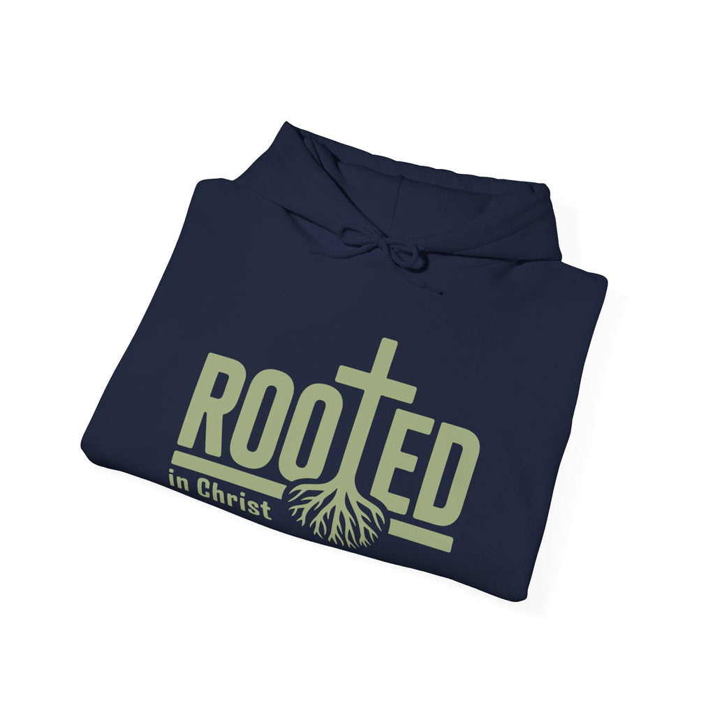 Faith Based Women's Hoodie - Rooted In Christ | Hoodie by atgodanddesigns