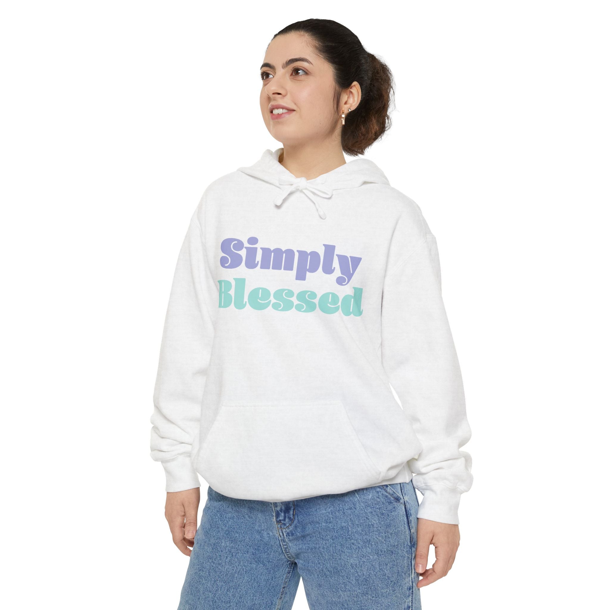 Faith Based Women's Hoodie - Simply Blessed | Hoodie by atgodanddesigns