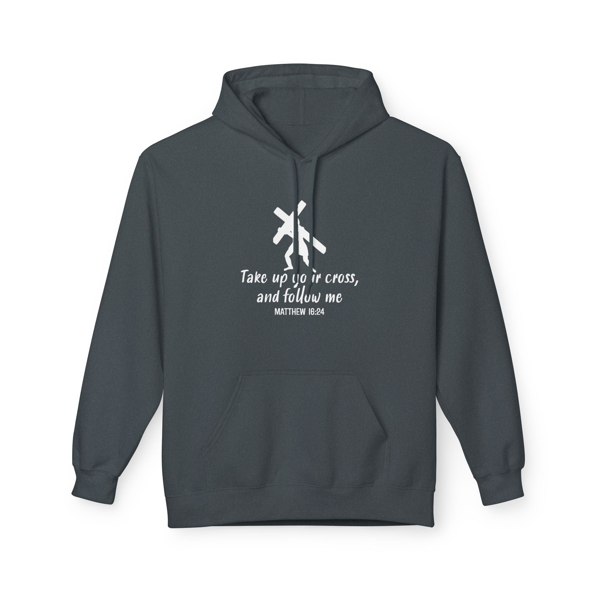 Faith Based Women's Hoodie - Take Up Your Cross | Hoodie by atgodanddesigns