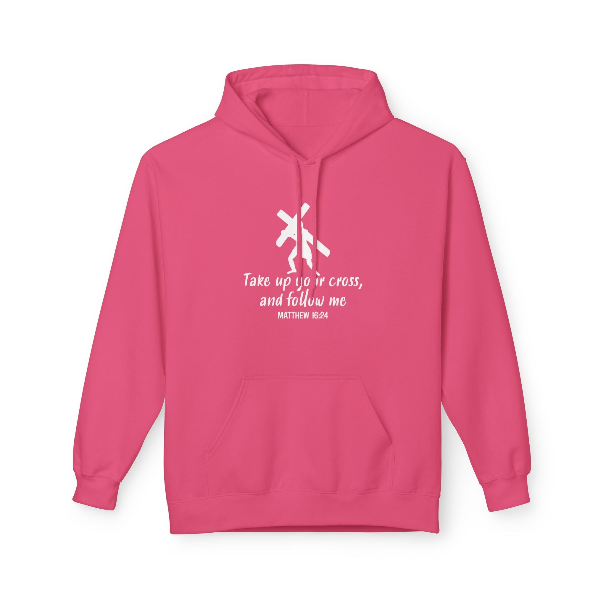 Faith Based Women's Hoodie - Take Up Your Cross | Hoodie by atgodanddesigns