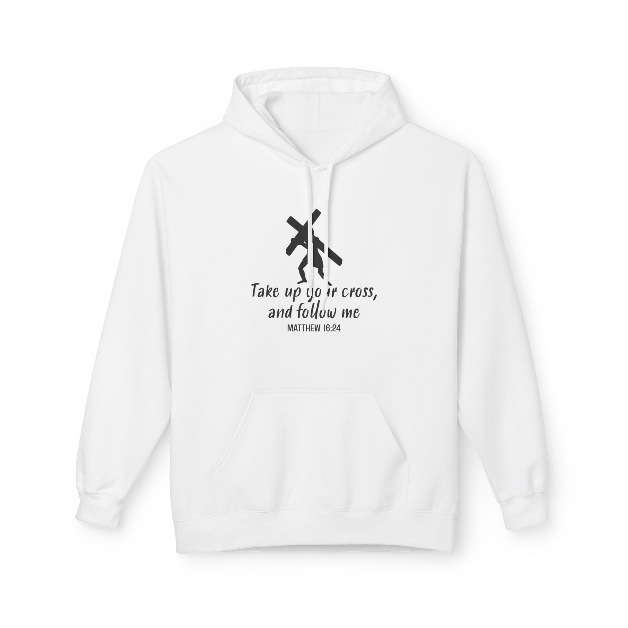 Faith Based Women's Hoodie - Take Up Your Cross | Hoodie by atgodanddesigns