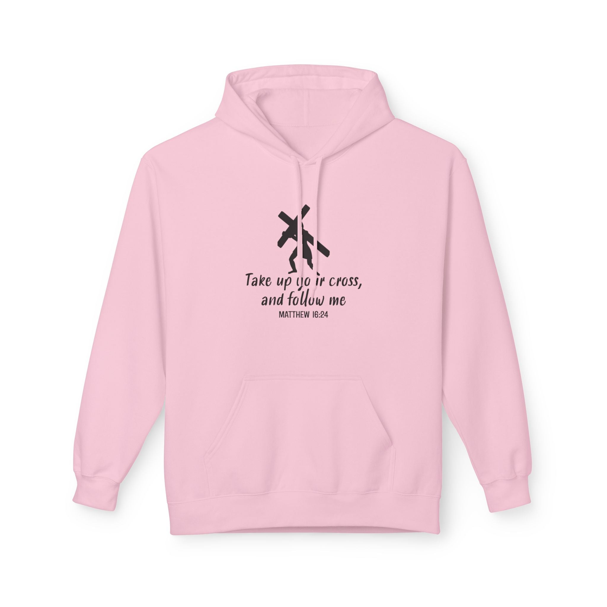 Faith Based Women's Hoodie - Take Up Your Cross | Hoodie by atgodanddesigns