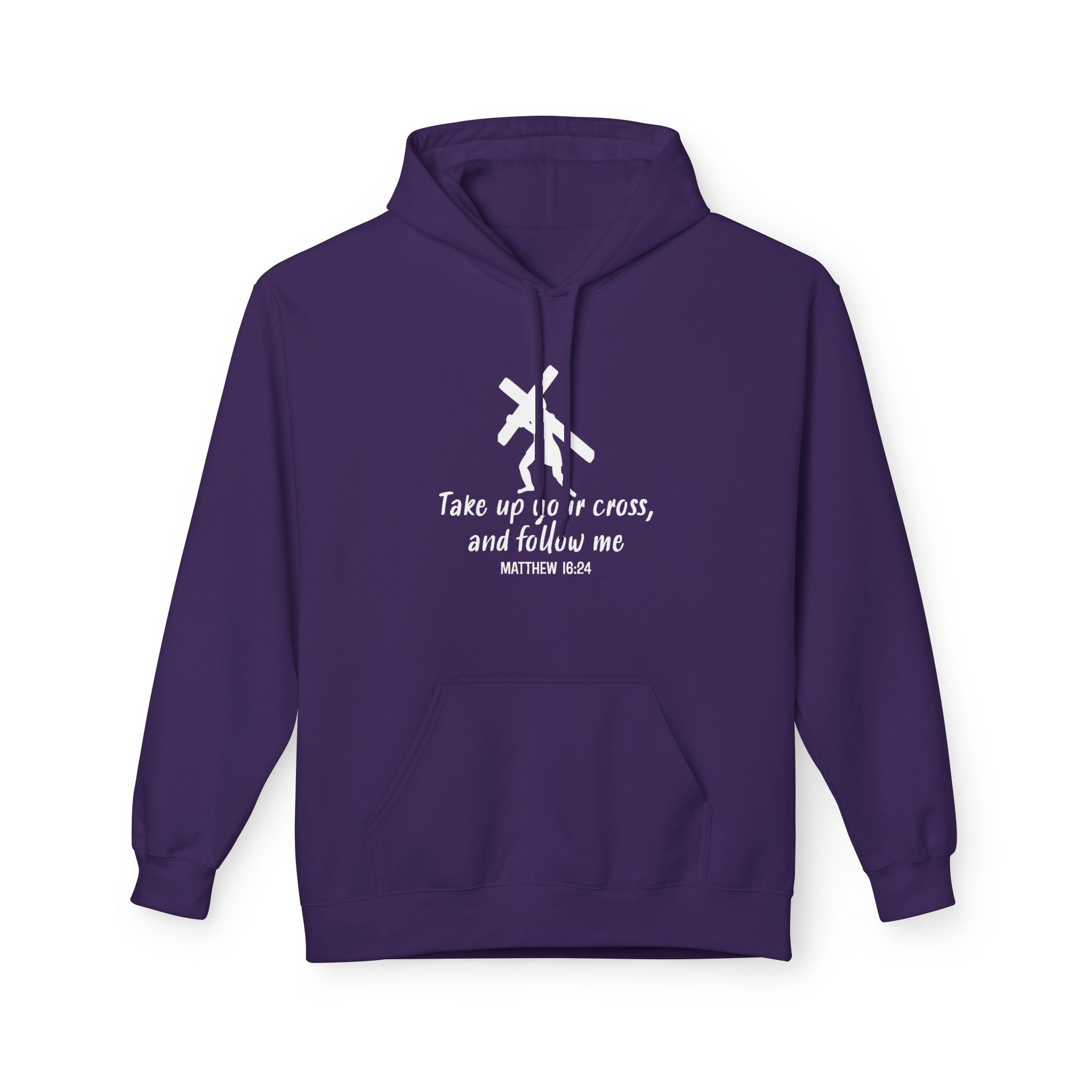 Faith Based Women's Hoodie - Take Up Your Cross | Hoodie by atgodanddesigns