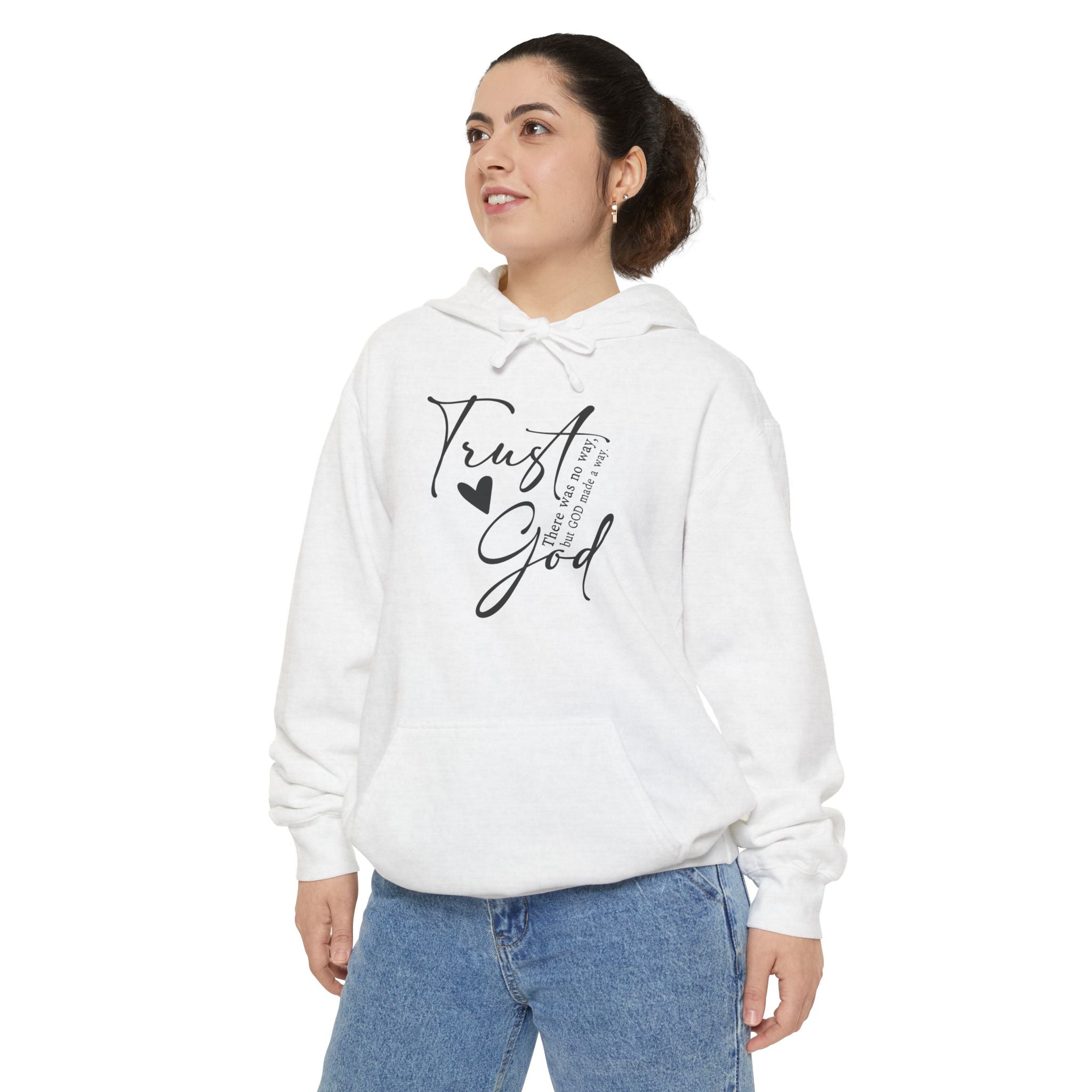 Faith Based Women's Hoodie - Trust God | Hoodie by atgodanddesigns